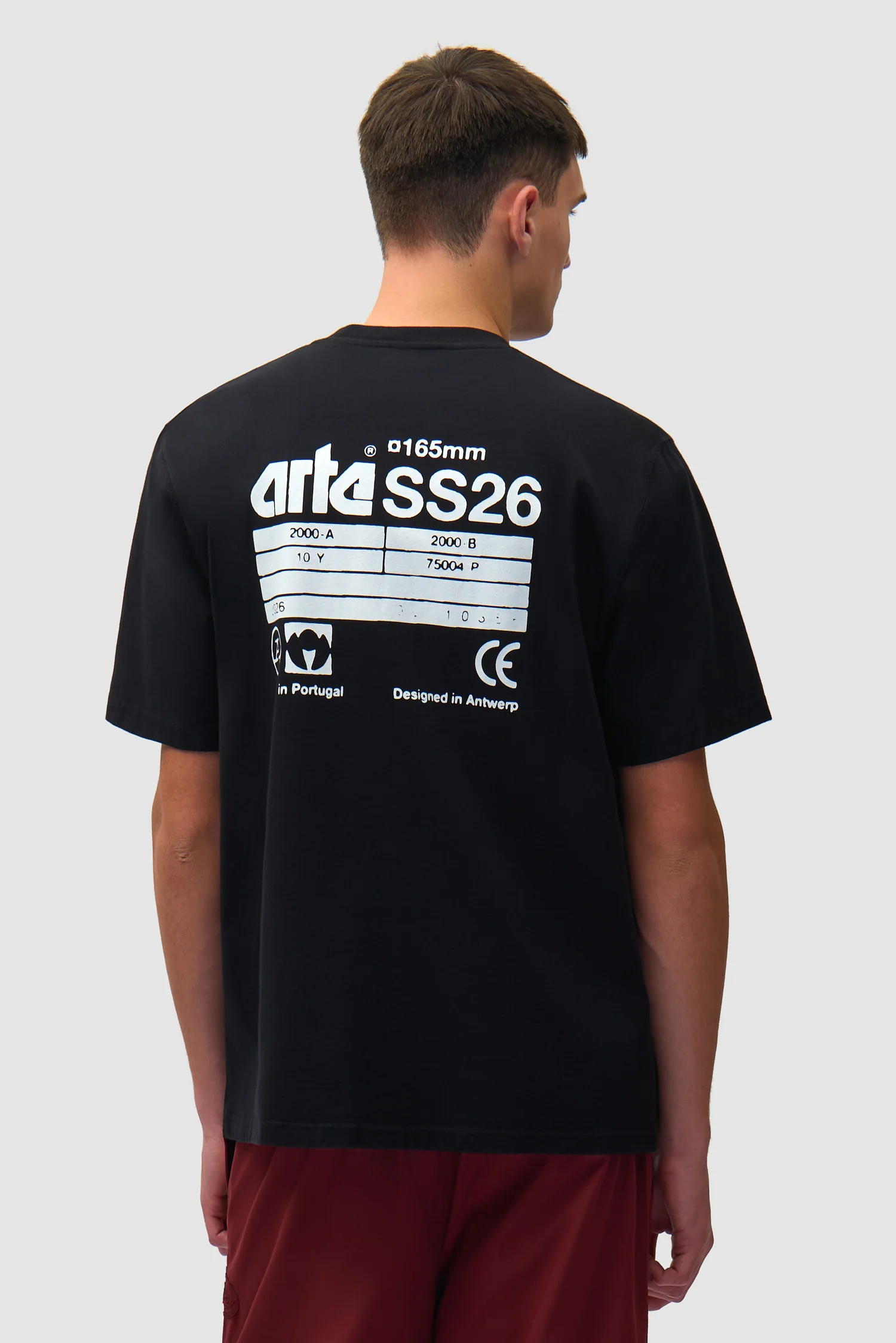 T-shirt SS26 Back - Noir - Image 2