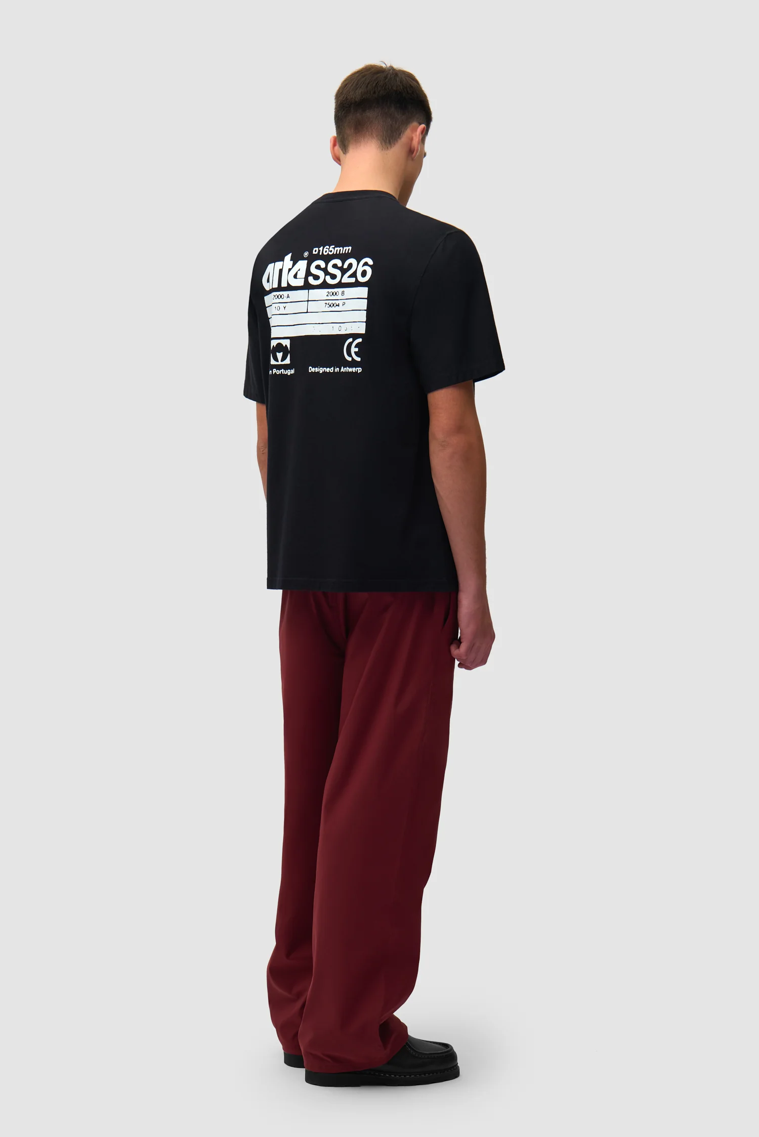 T-shirt SS26 Back - Noir - Image 4