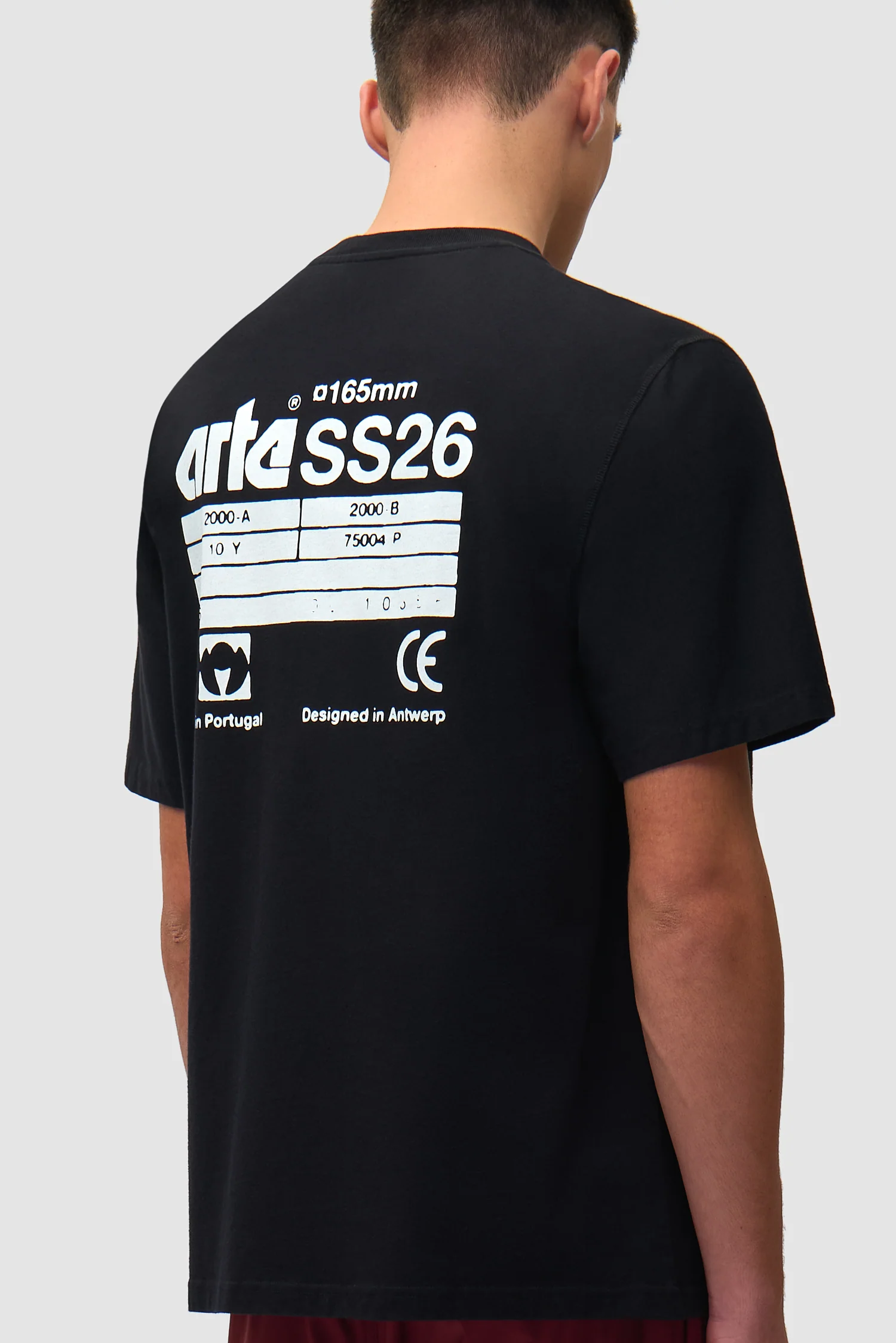 T-shirt SS26 Back - Noir - Image 7