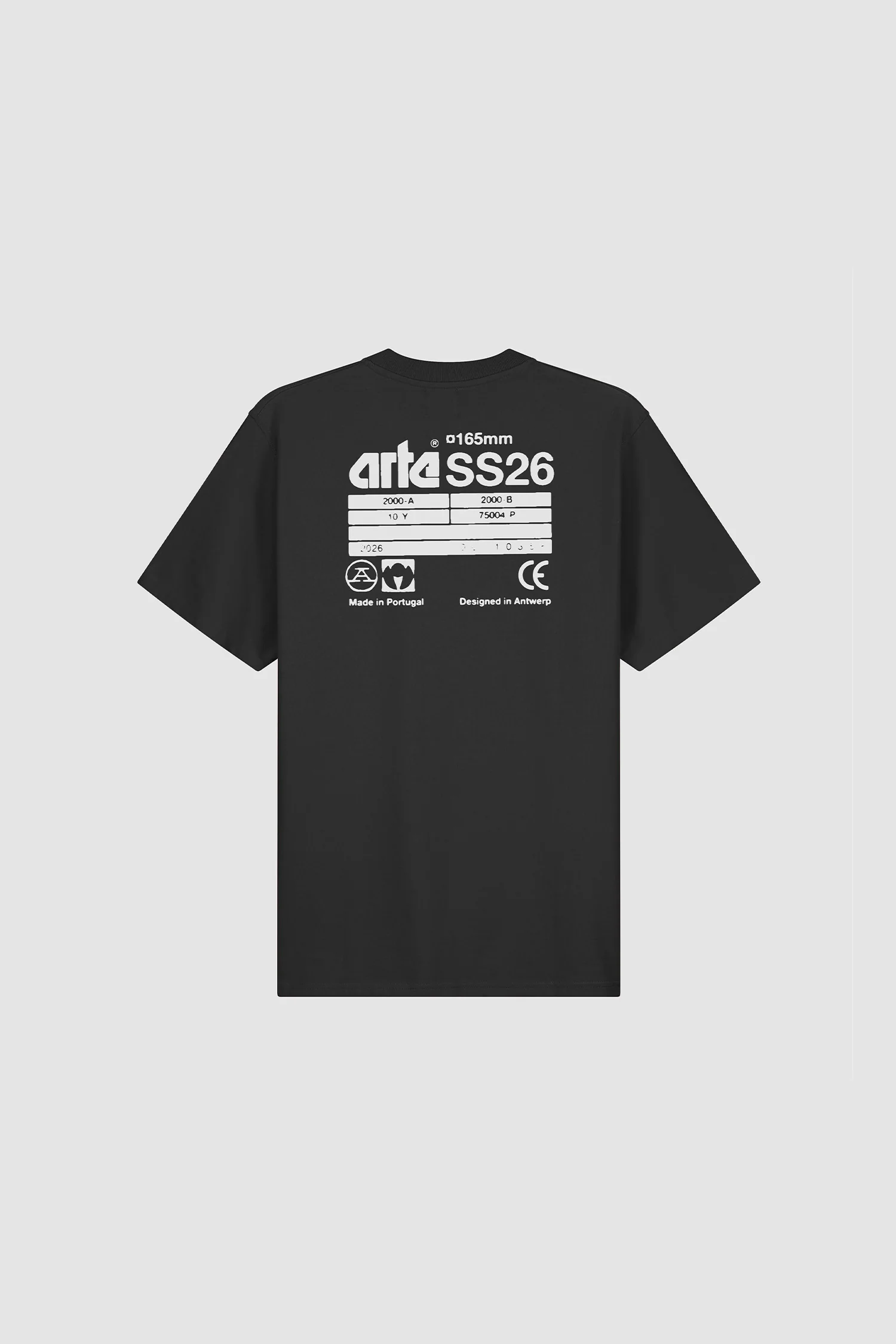 T-shirt SS26 Back - Noir - Image 8