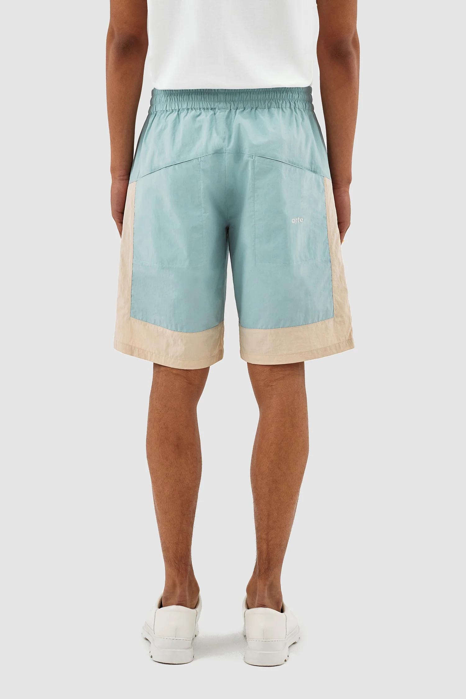 Short Steiner Contrast - Bleu clair/crème - Image 3