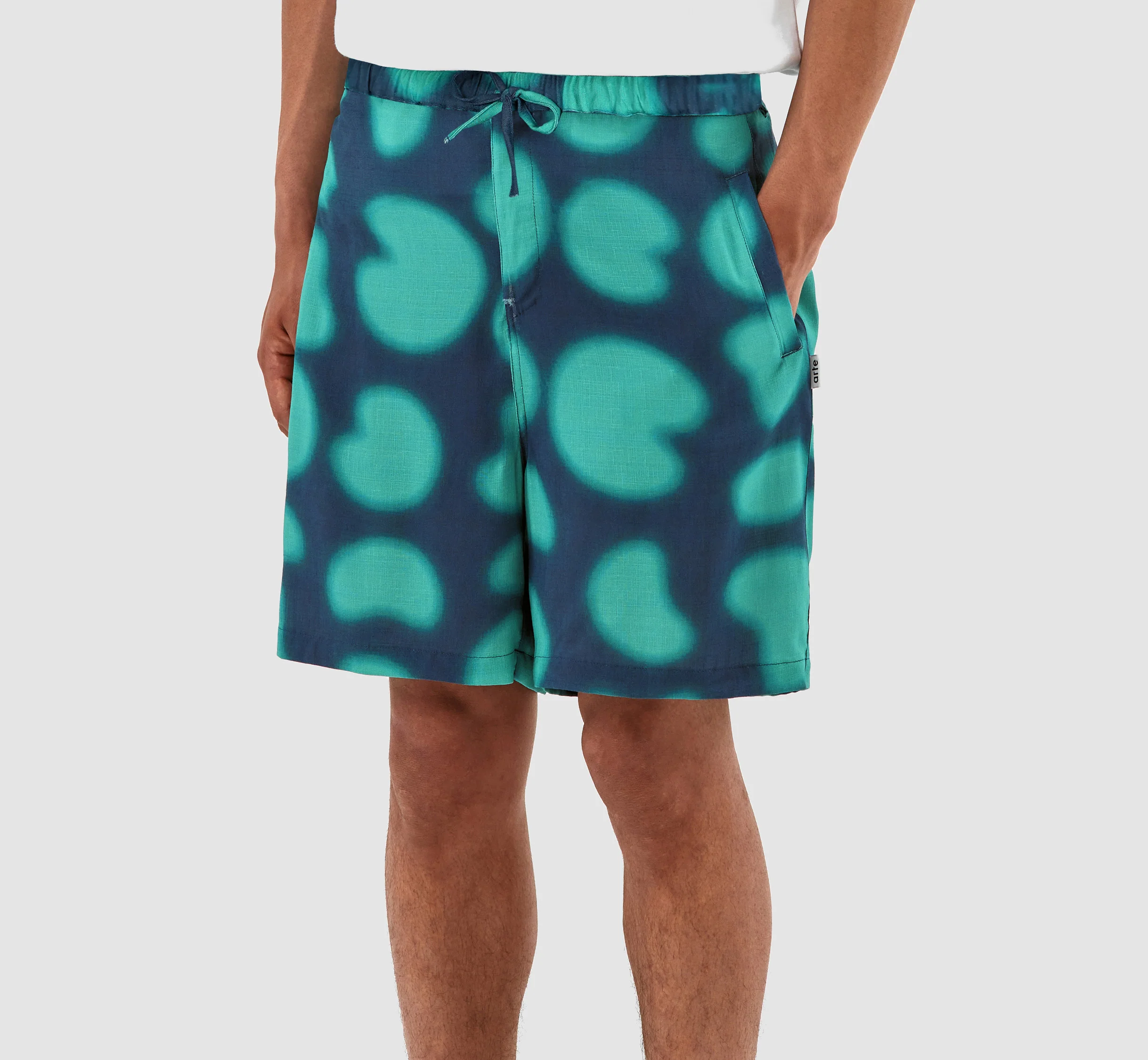 Short imprimé Stolp - Marine/Vert - Image 4