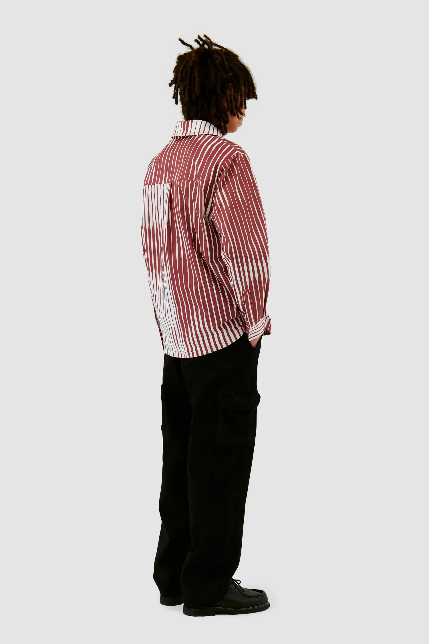 Chemise rayée - Orange/White - Image 6