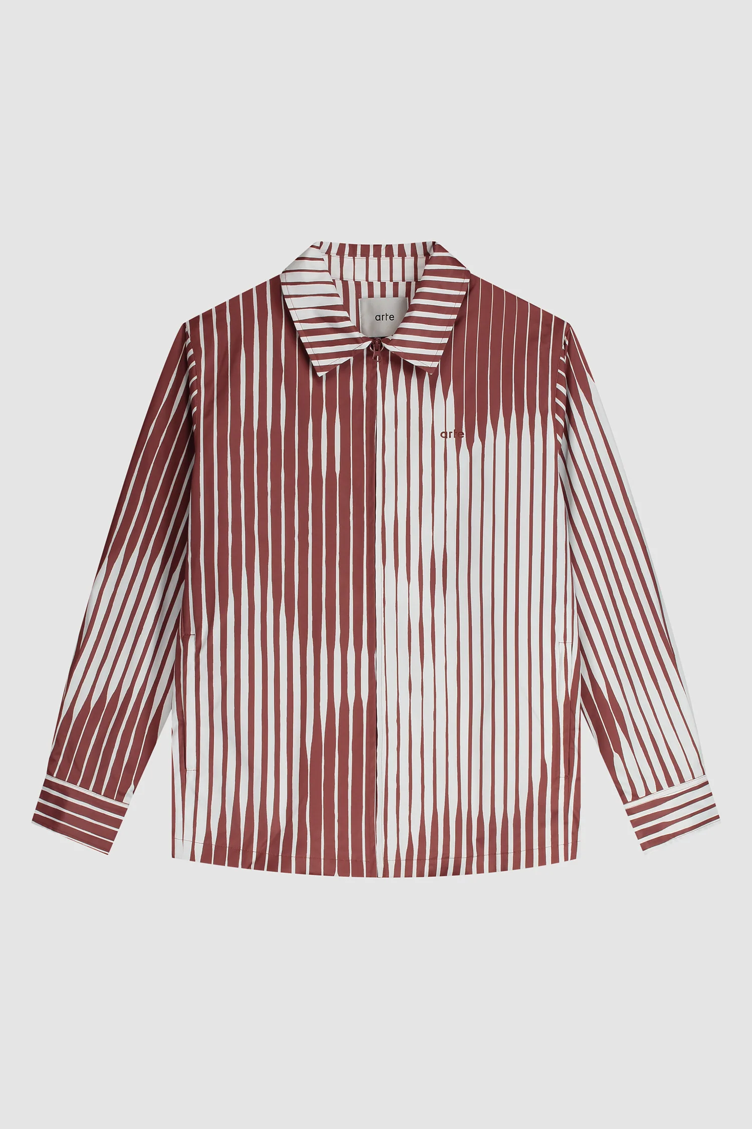 Chemise rayée - Orange/White - Image 8