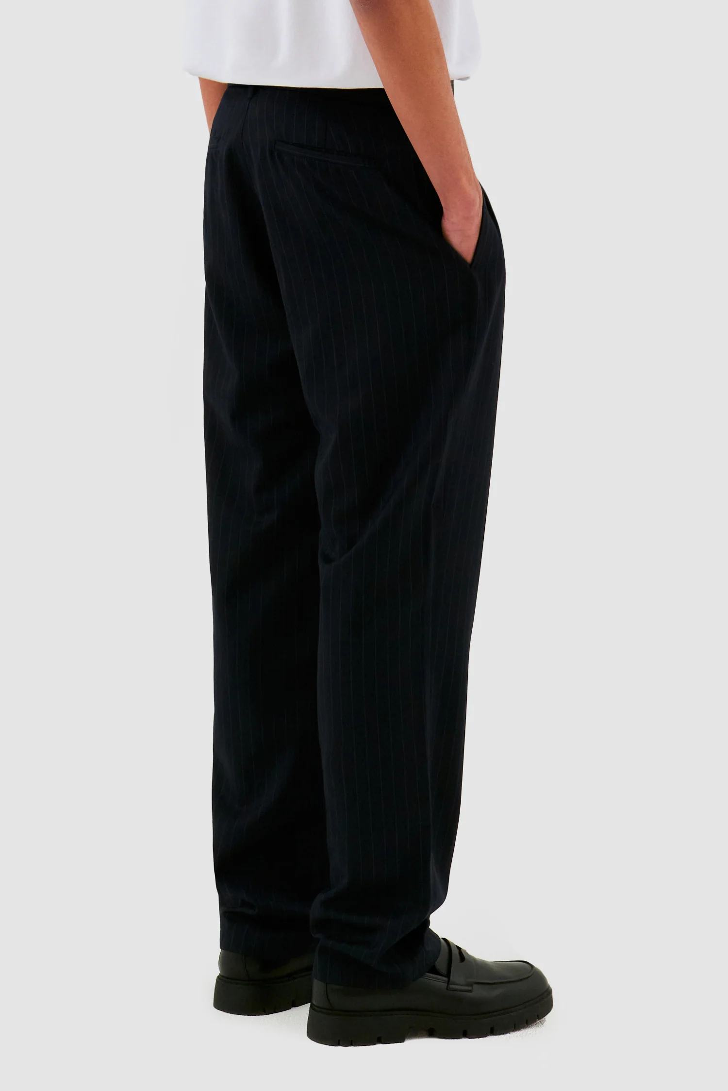 Pantalon à rayures - Marine - Image 3