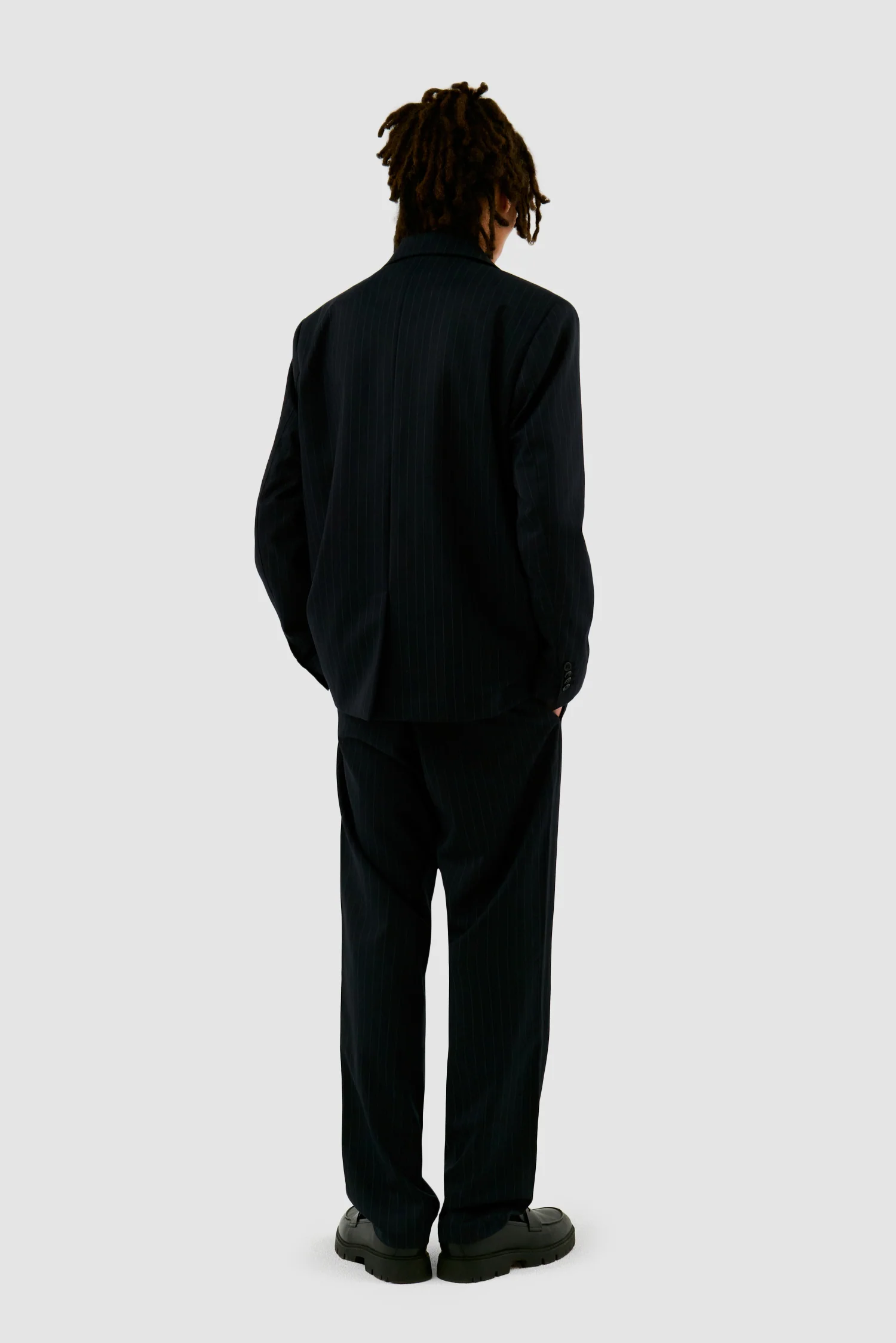 Pantalon à rayures - Marine - Image 6
