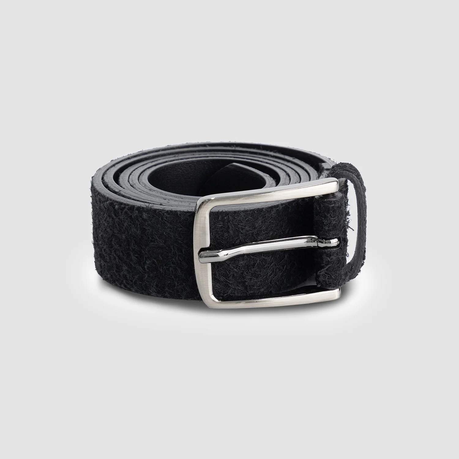 Ceinture en cuir suédé - Noir