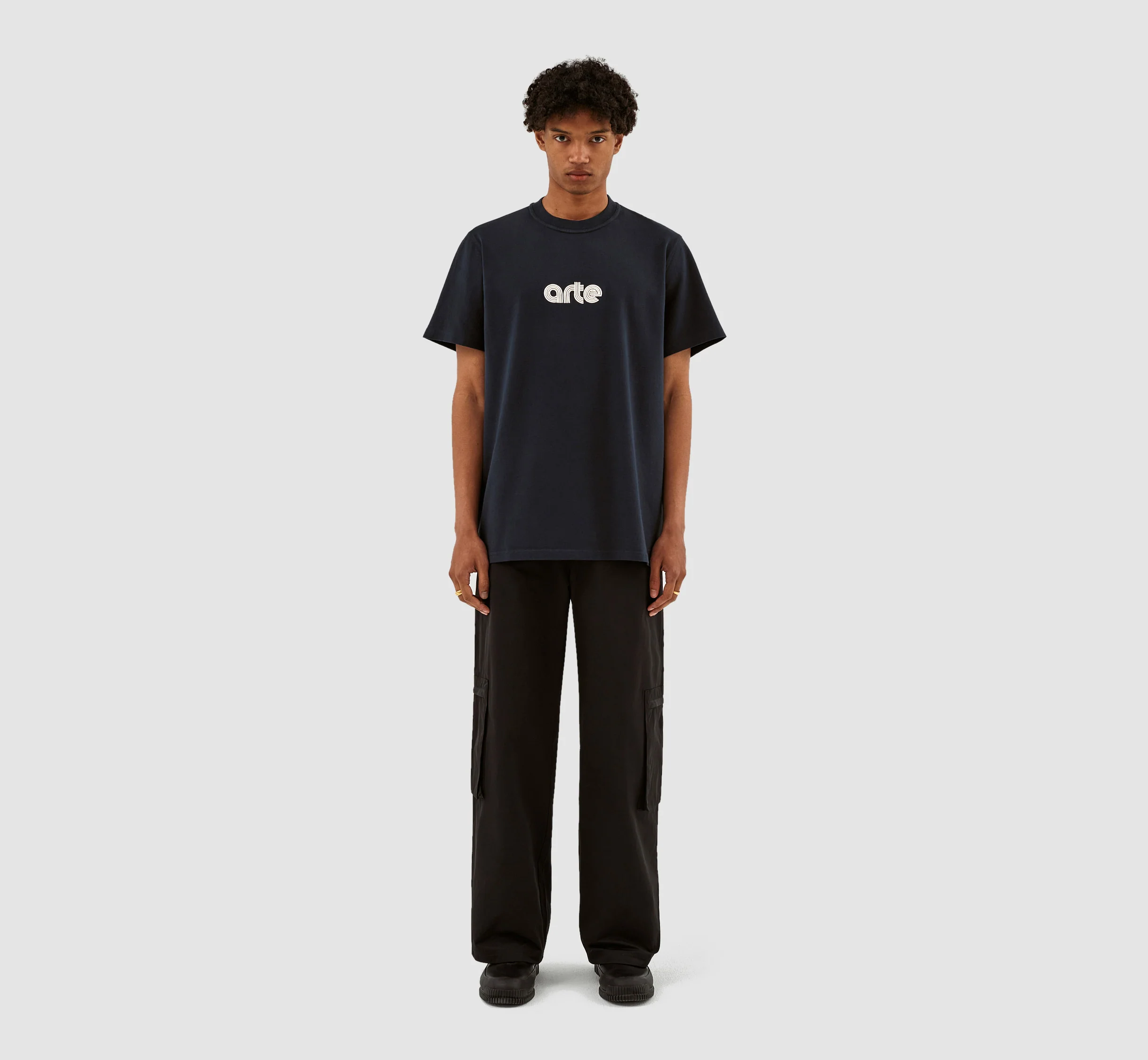 Taut Embroi Logo T-shirt - Marine - Image 3