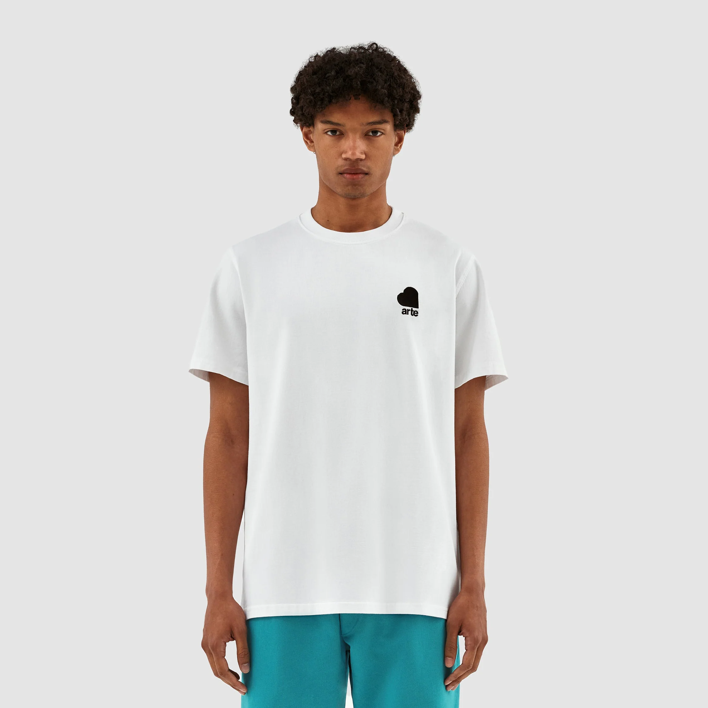 T-shirt Taut Heart Logo - Blanc