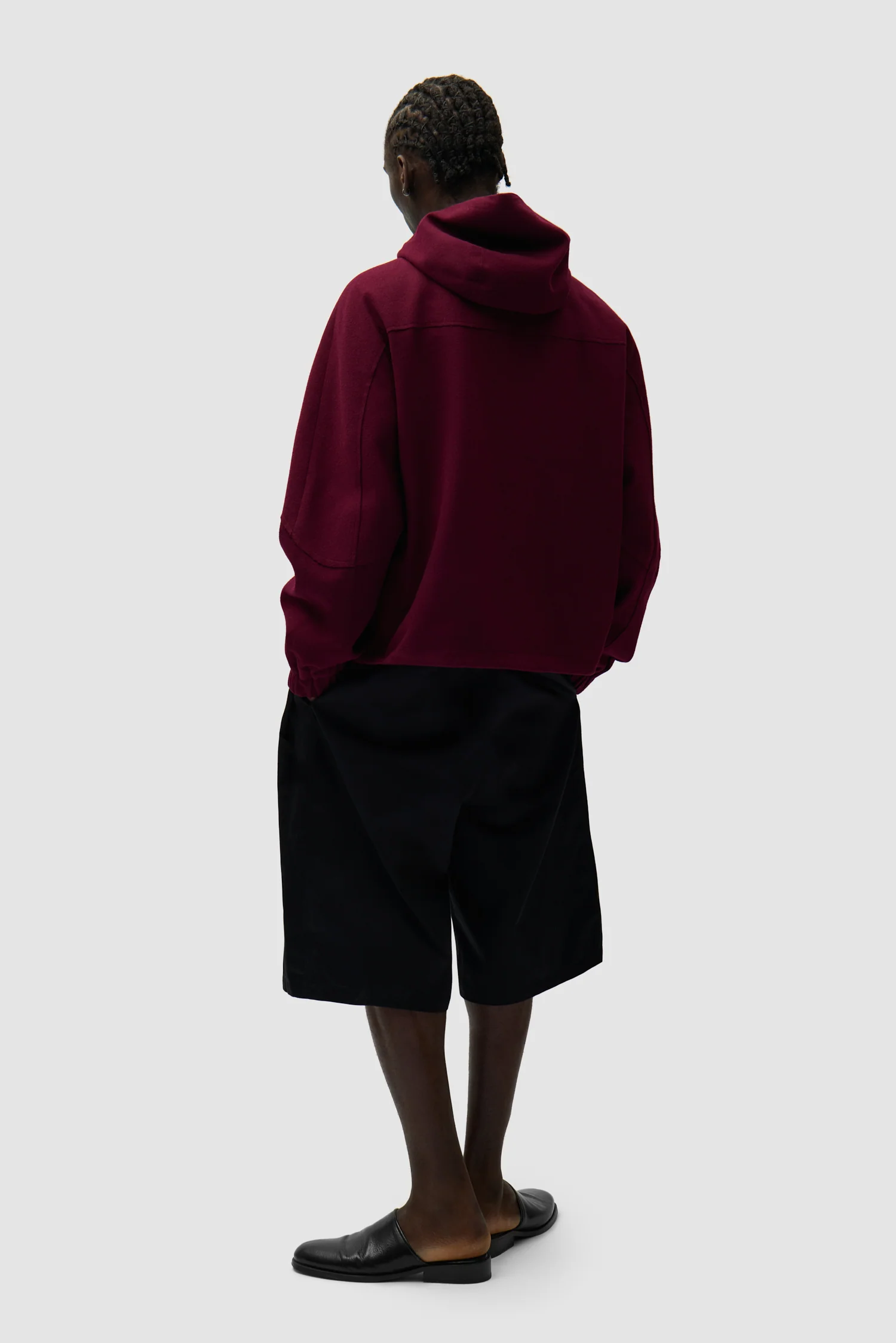 Veste technique en laine - Bordeaux - Image 6