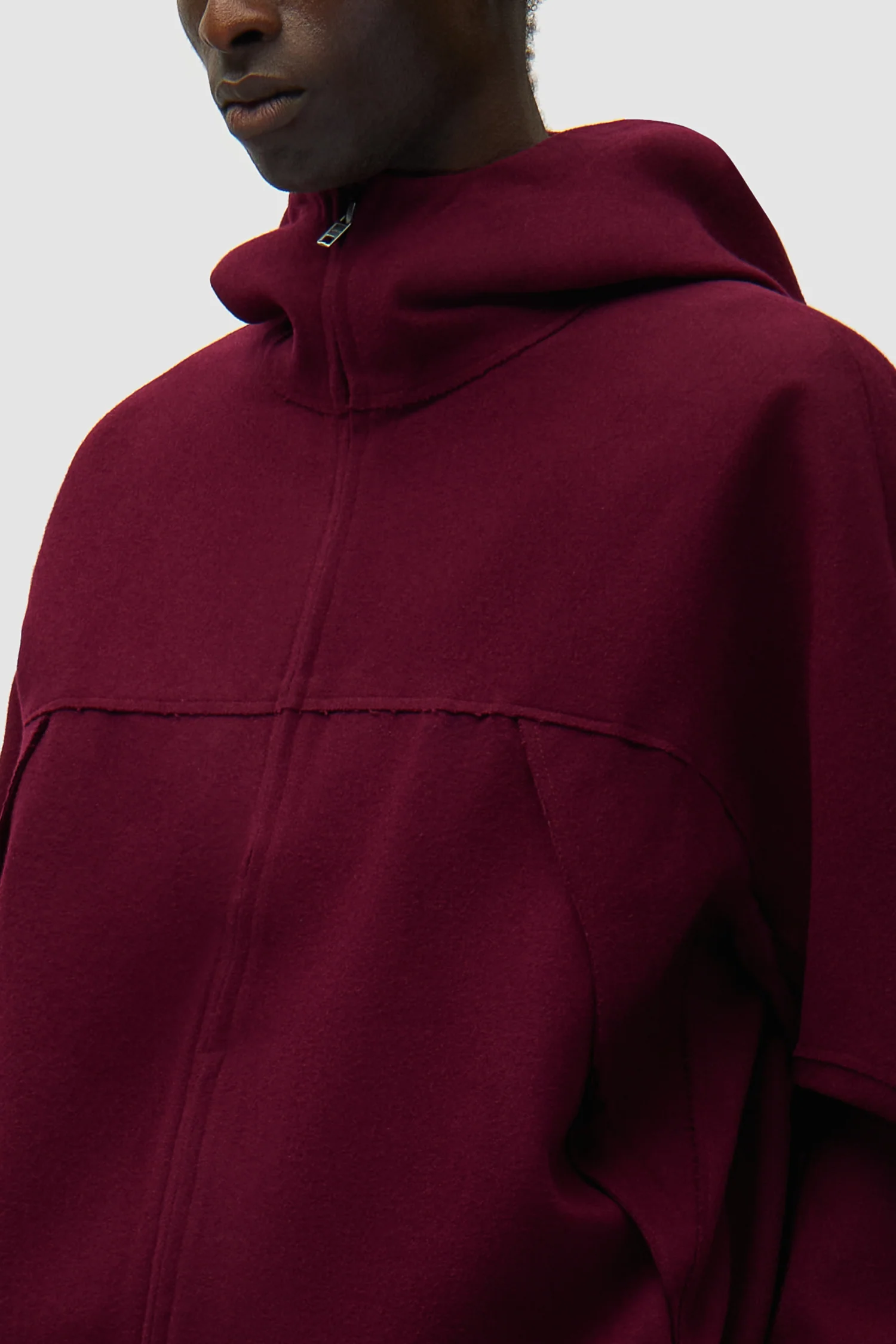 Veste technique en laine - Bordeaux - Image 8