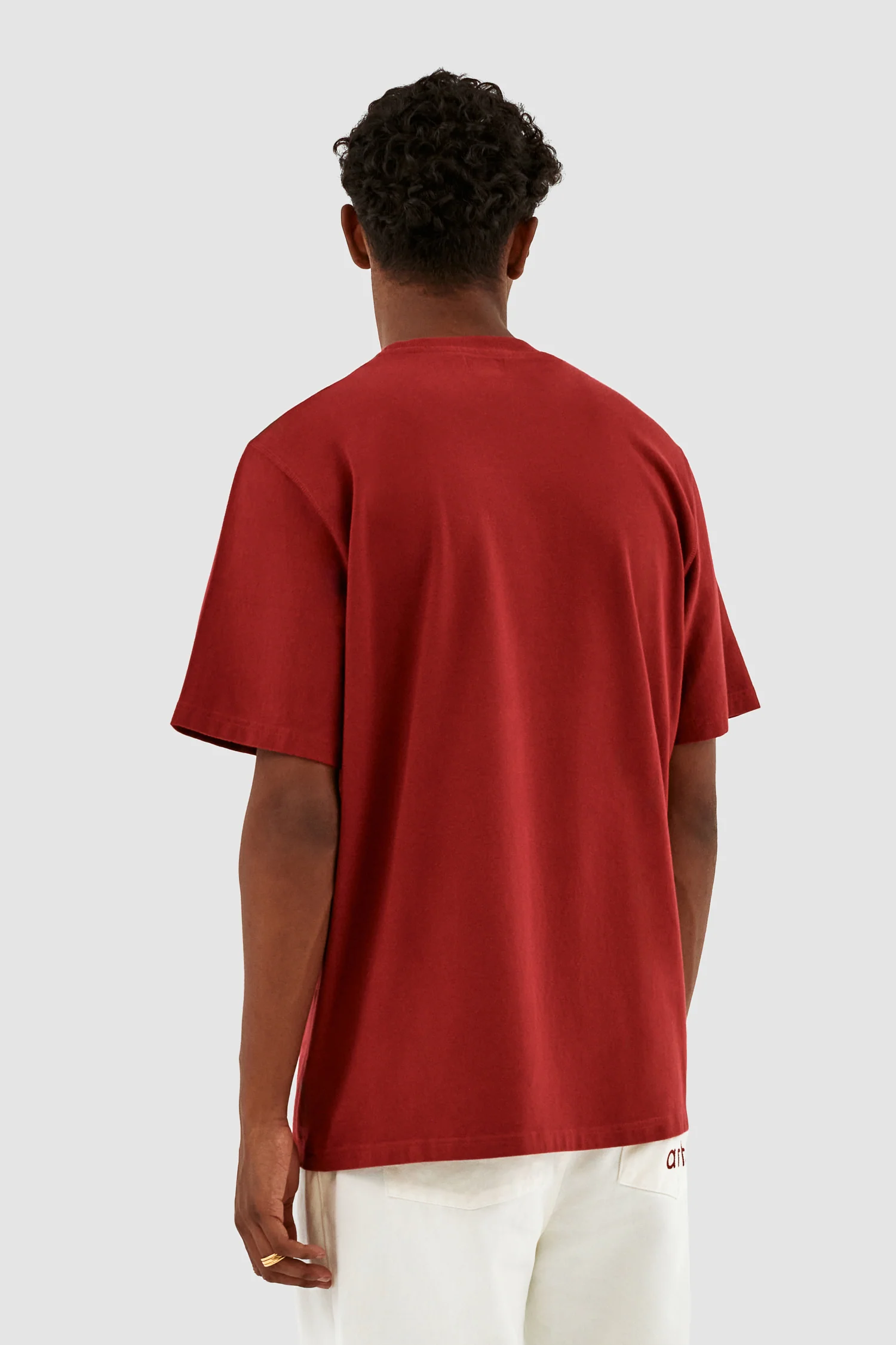 Teo Fighter Front T-shirt - Bordeaux - Image 3