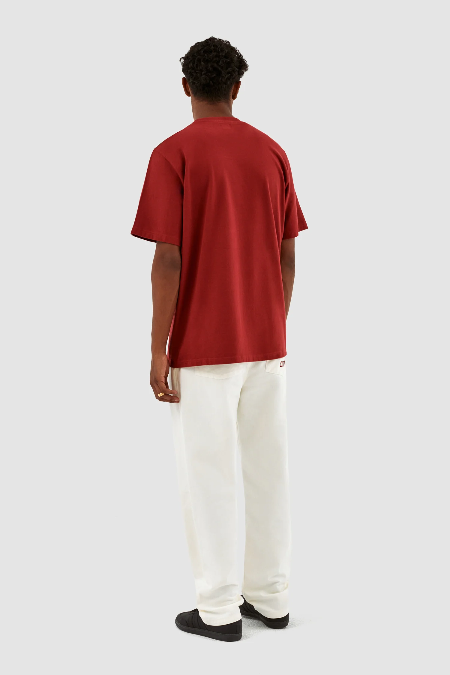 Teo Fighter Front T-shirt - Bordeaux - Image 6