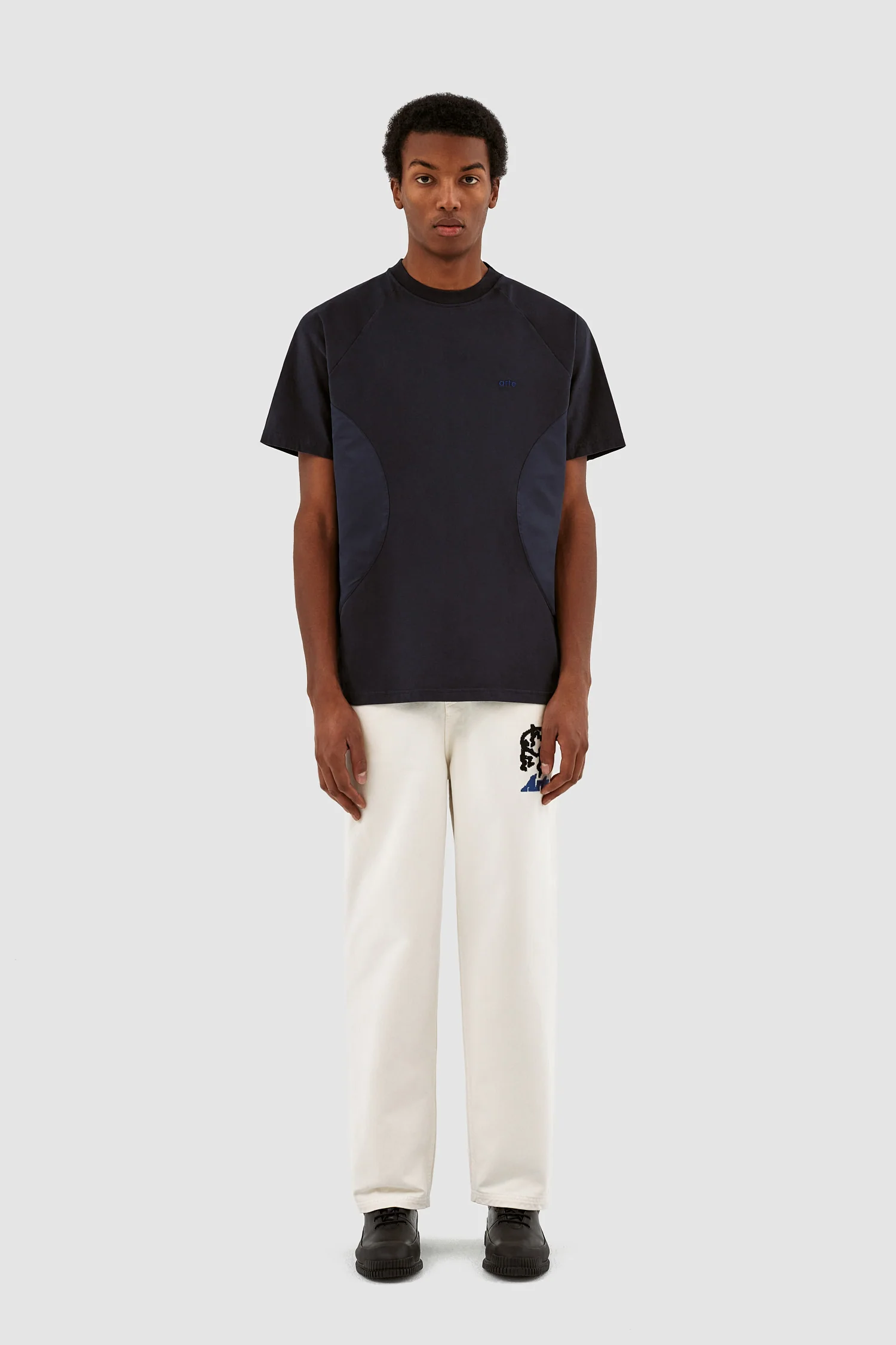T-shirt Theo W Cuts - Marine - Image 4
