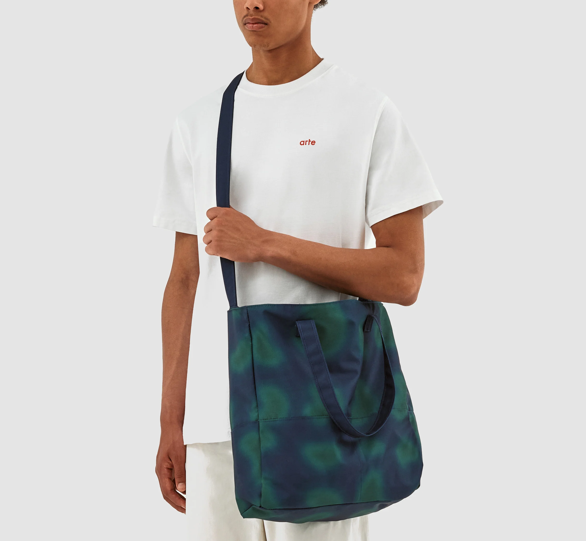 Totebag imprimé Thompson - Marine/Vert - Image 4