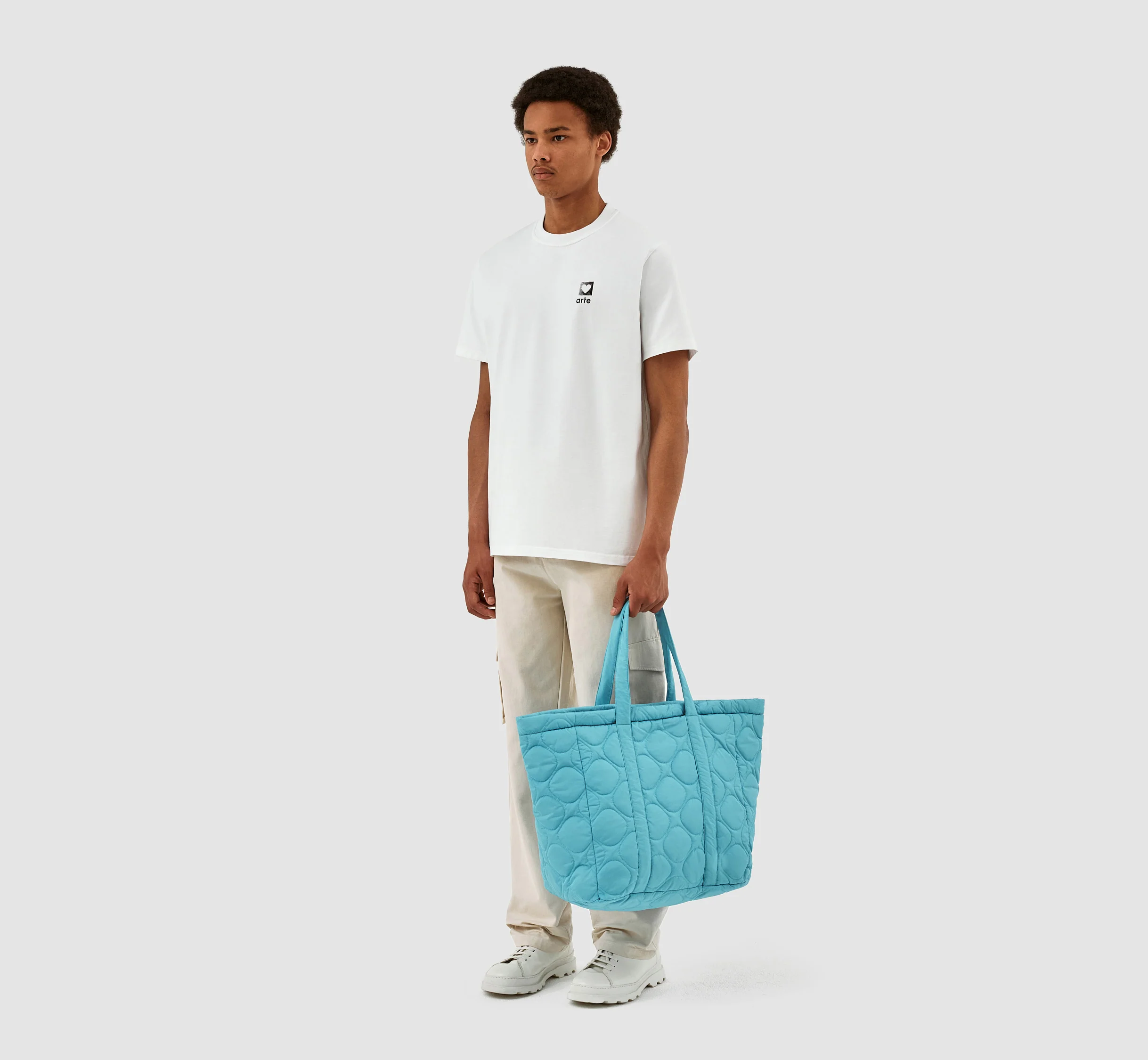 Thompson Totebag matelassé - Bleu clair - Image 4