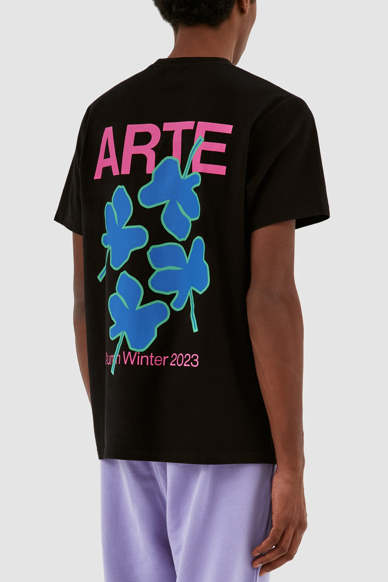 T-shirt Tommy Back Flowers - Noir - Image 7