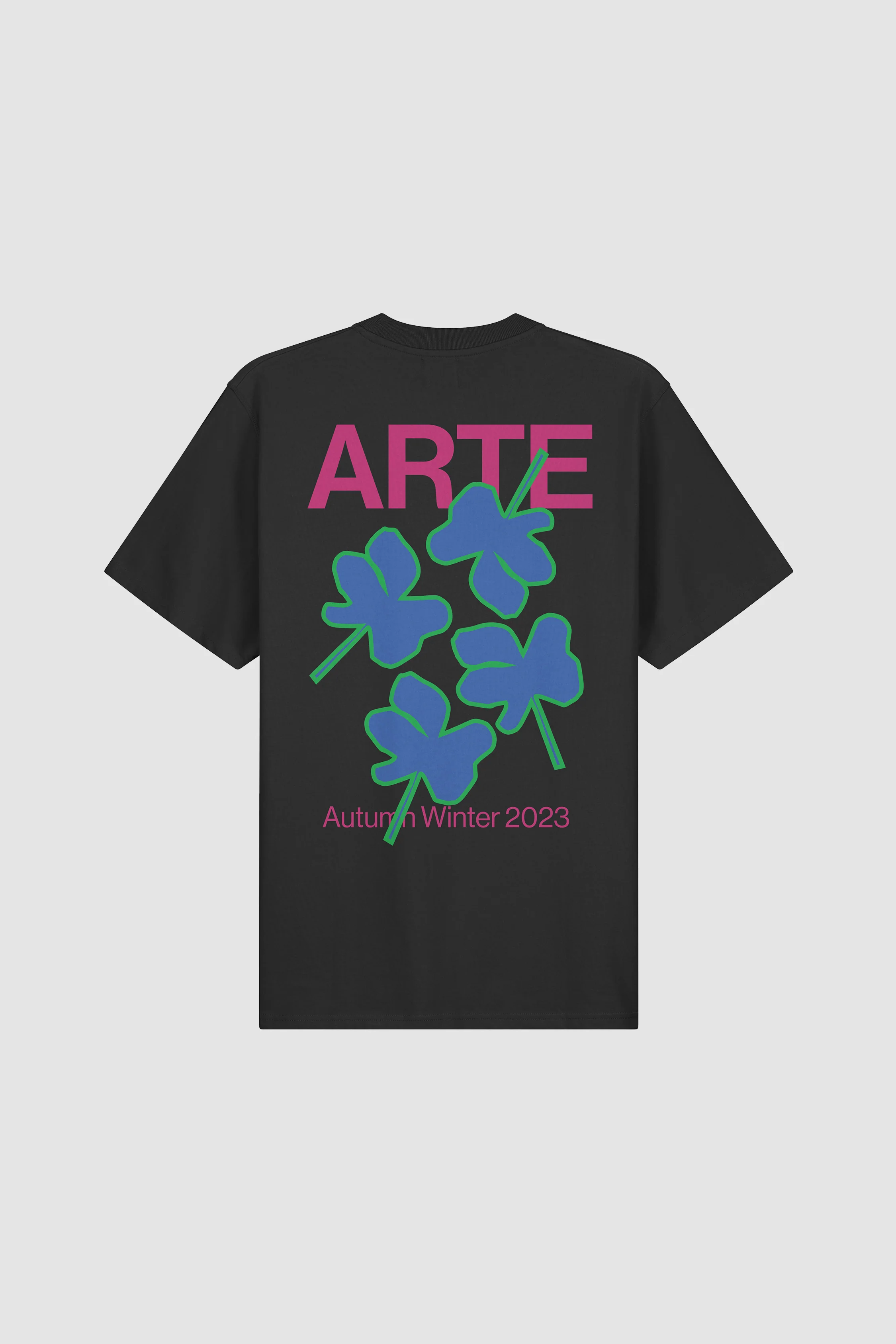 T-shirt Tommy Back Flowers - Noir - Image 8