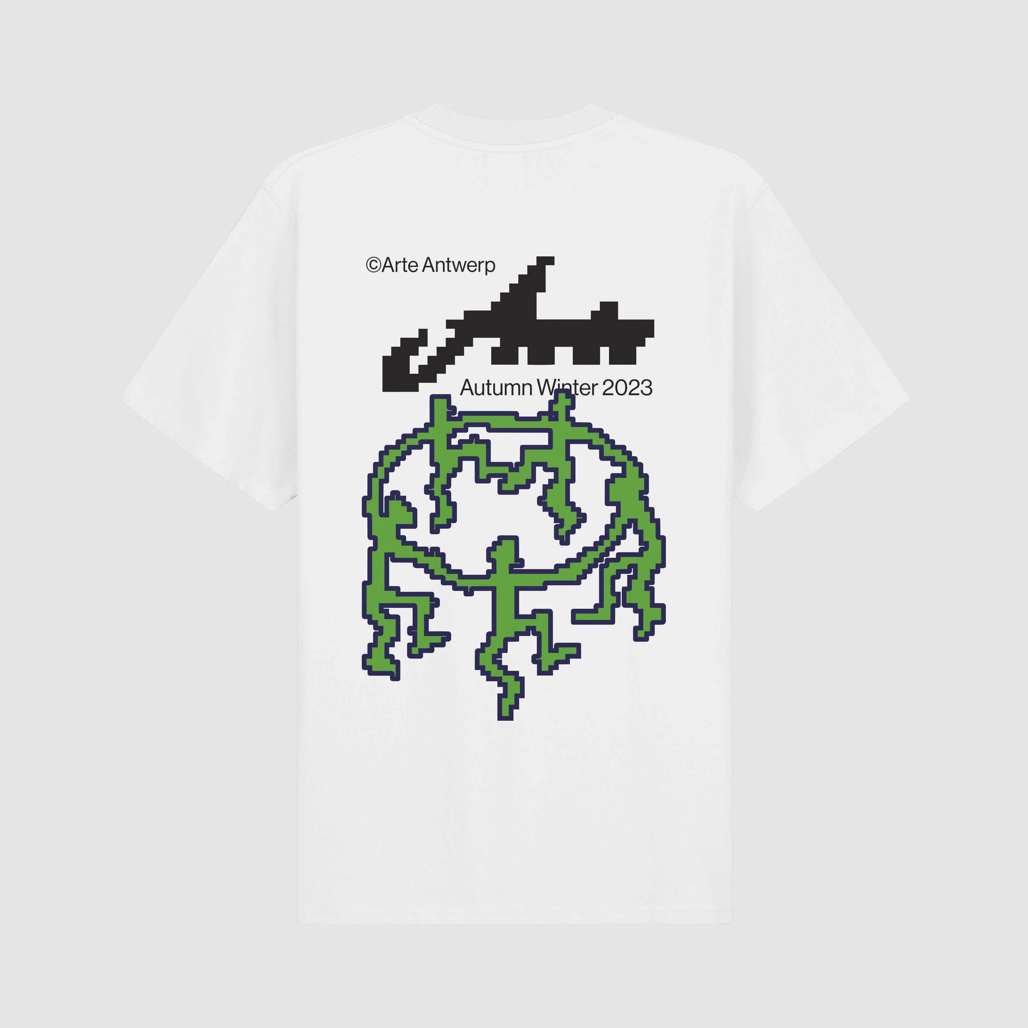 Tommy Back T-shirt Pixel Dancers - Blanc