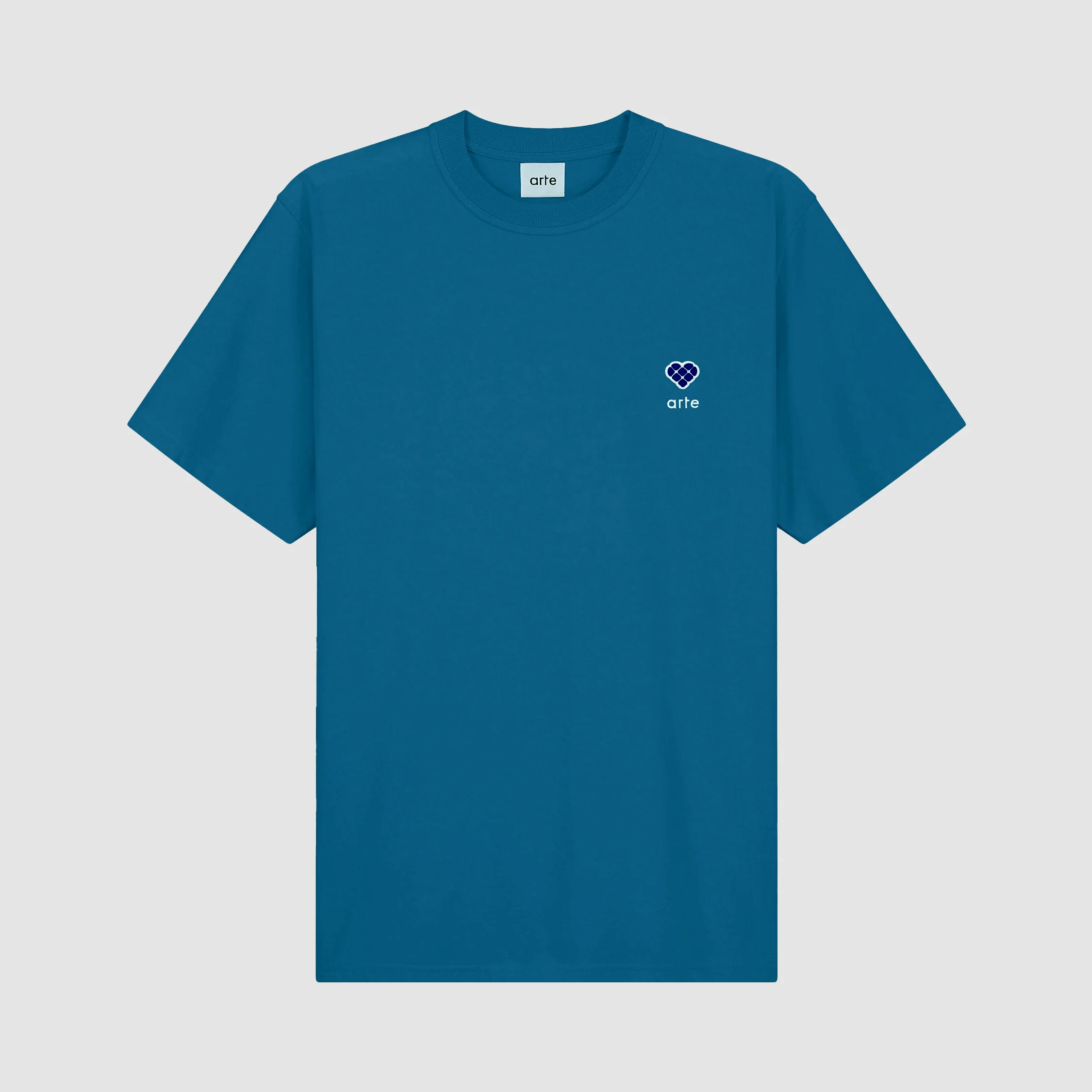 Tommy Heart Patch T-shirt - Blue Lagoon