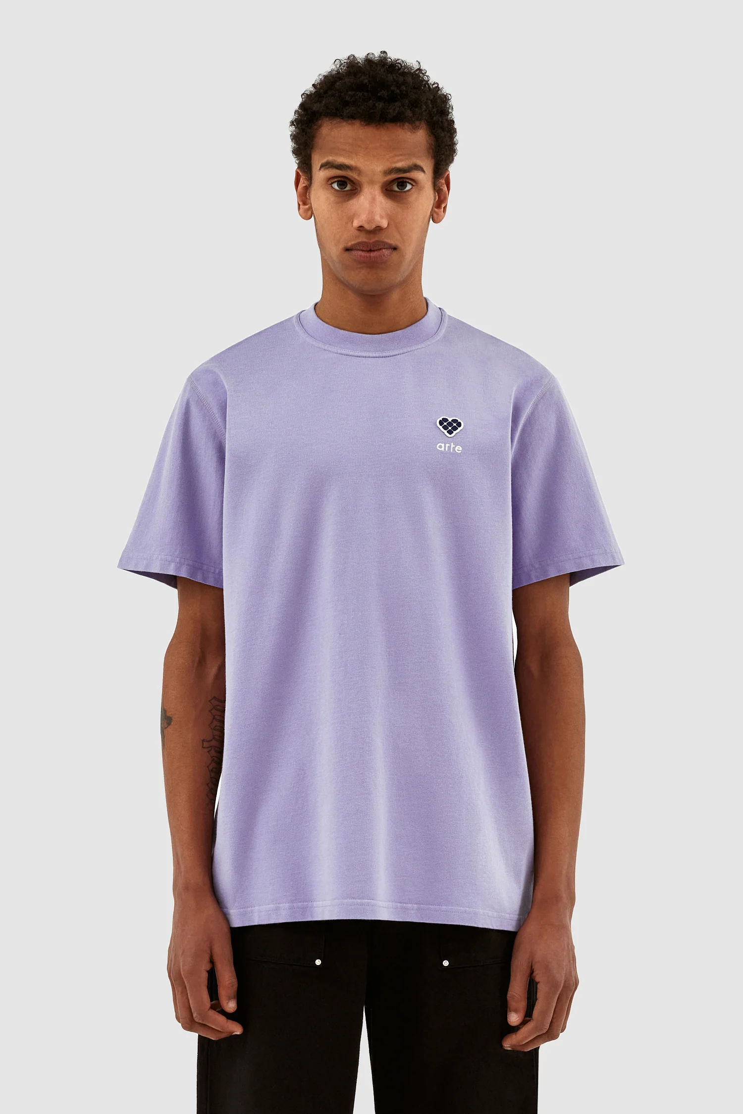 Tommy Heart Patch T-shirt - Violet - Image 2