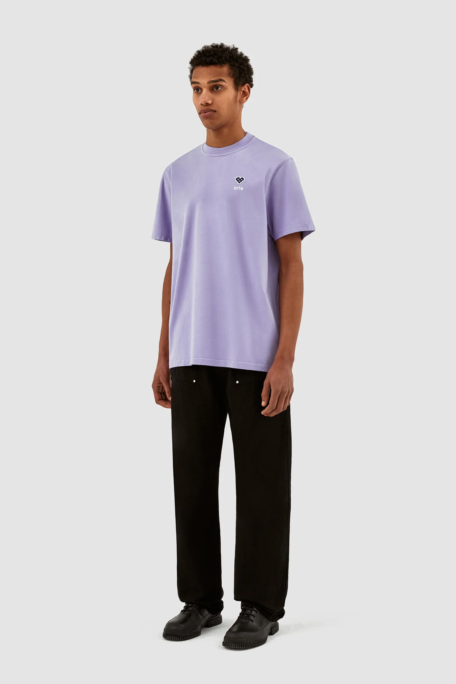 Tommy Heart Patch T-shirt - Violet - Image 4