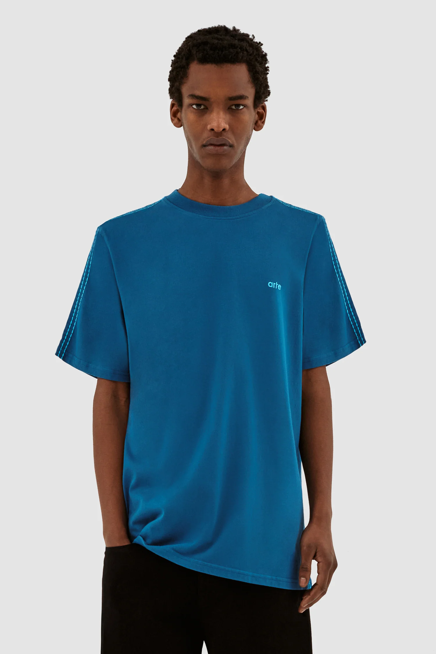 Chemise à manches détaillées Trevor - Bleu - Image 2