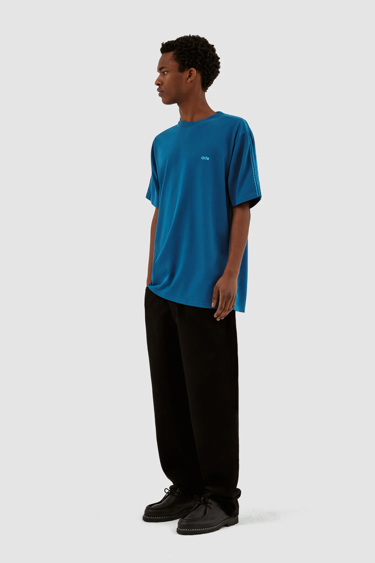 Chemise à manches détaillées Trevor - Bleu - Image 5