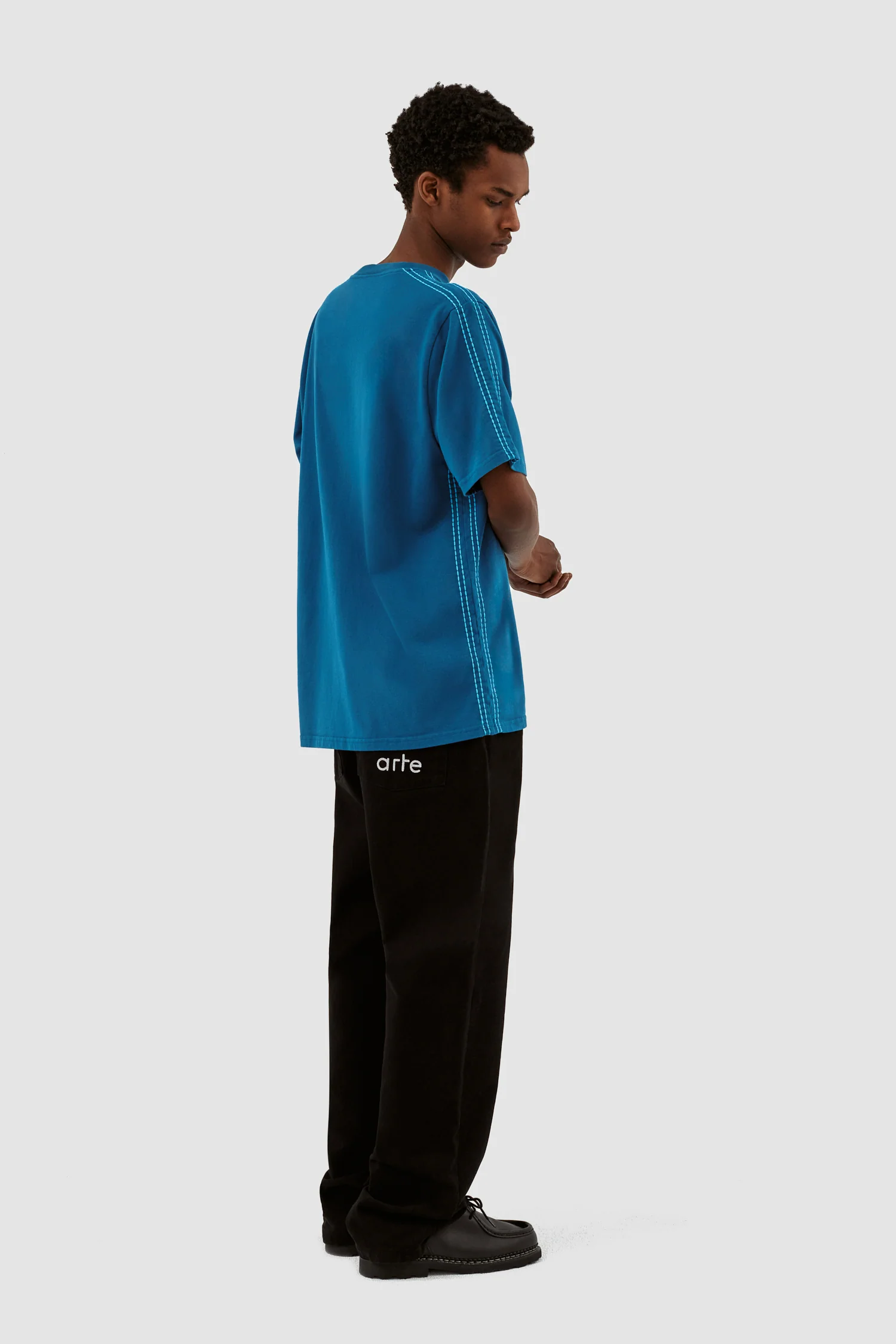 Chemise à manches détaillées Trevor - Bleu - Image 6