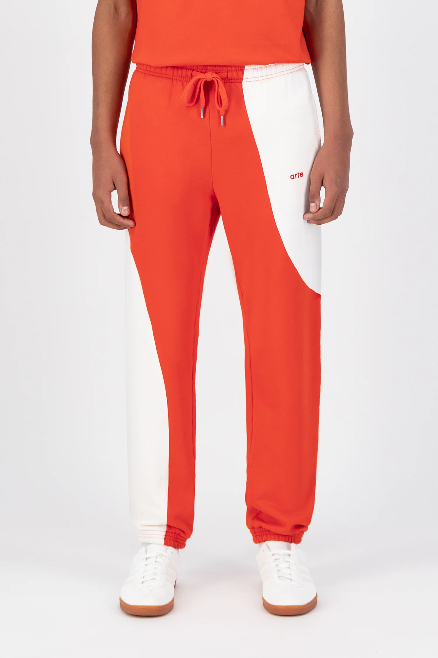 Pantalon Tristian Ciclo - Rouge/Blanc - Image 2