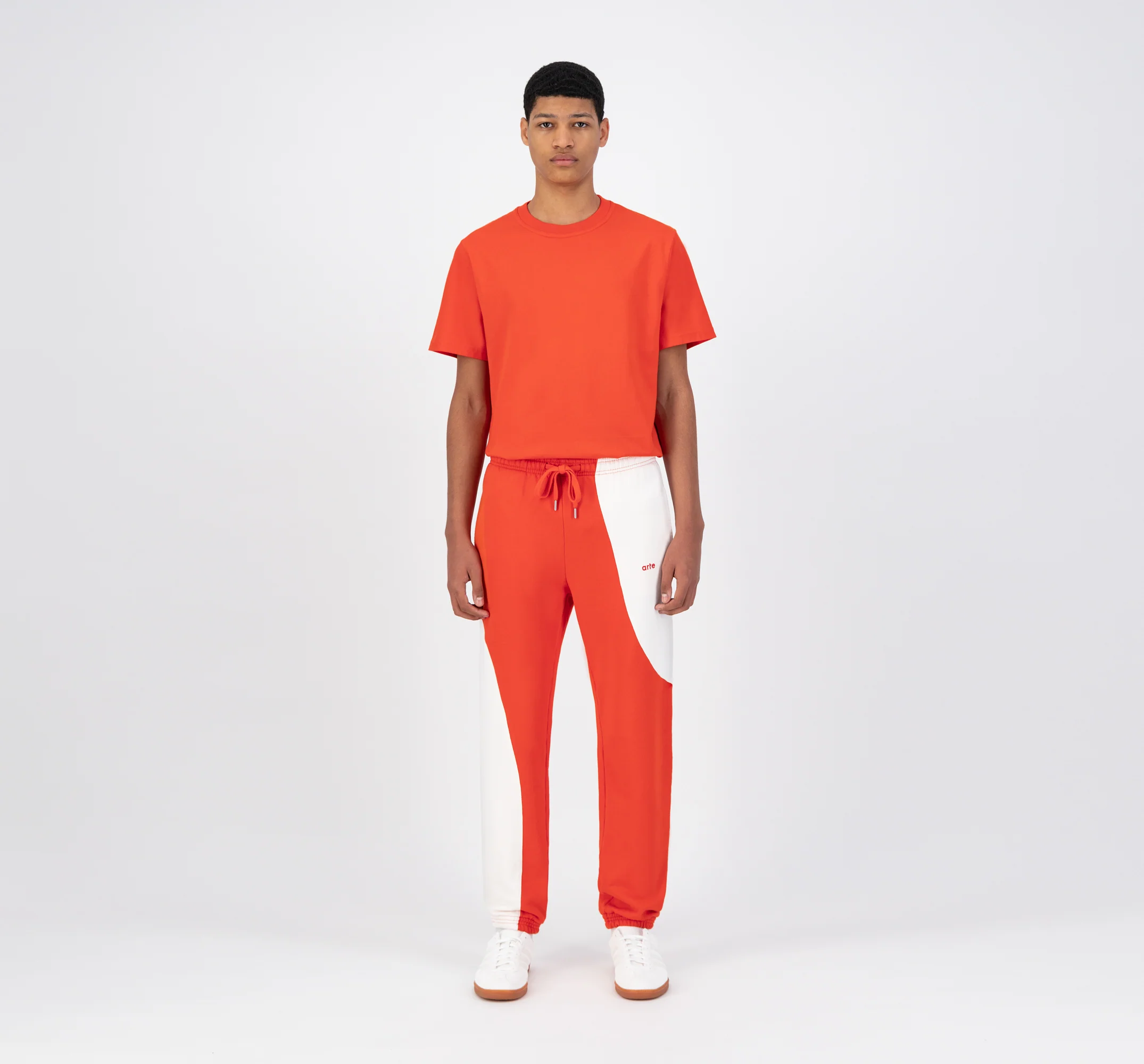 Pantalon Tristian Ciclo - Rouge/Blanc - Image 4