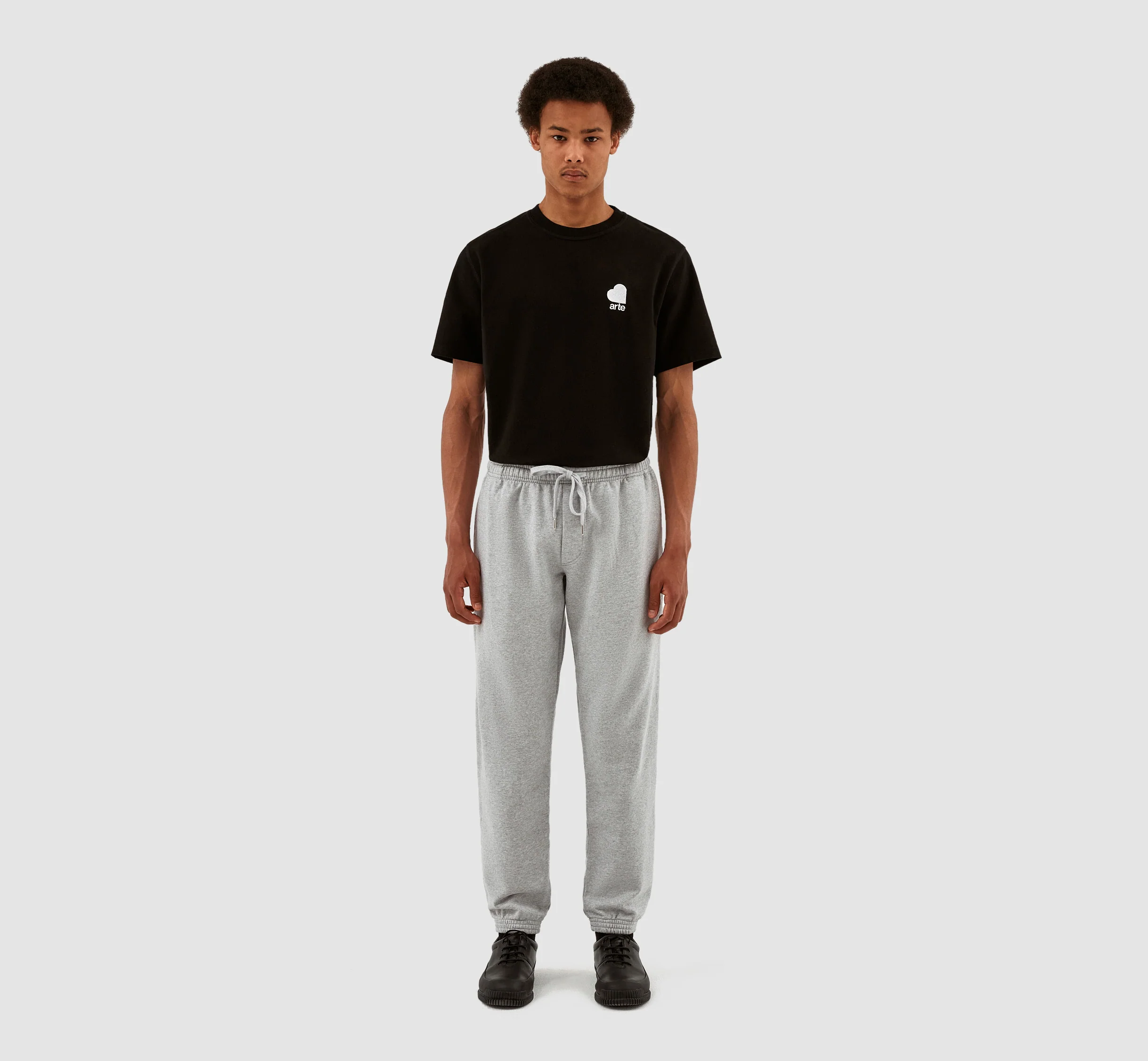 Pantalon avec logo en forme de cœur de Tristian - Gris - Image 4