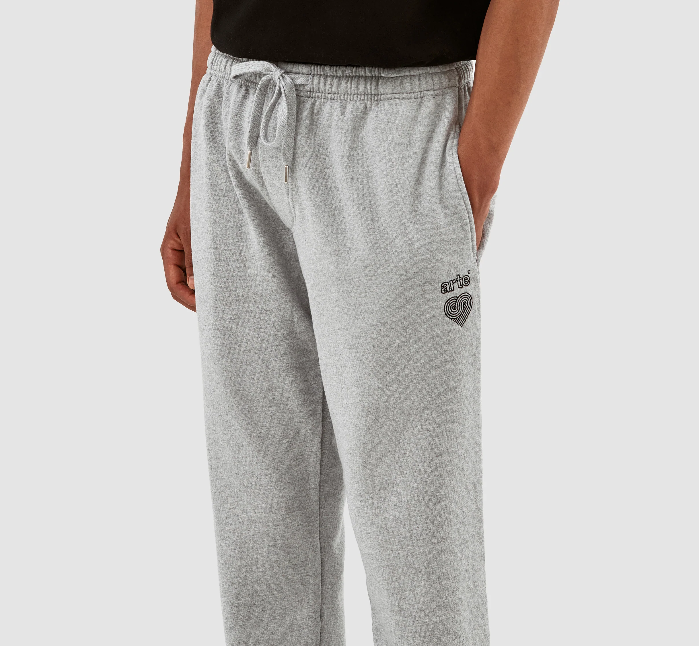 Pantalon avec logo en forme de cœur de Tristian - Gris - Image 7