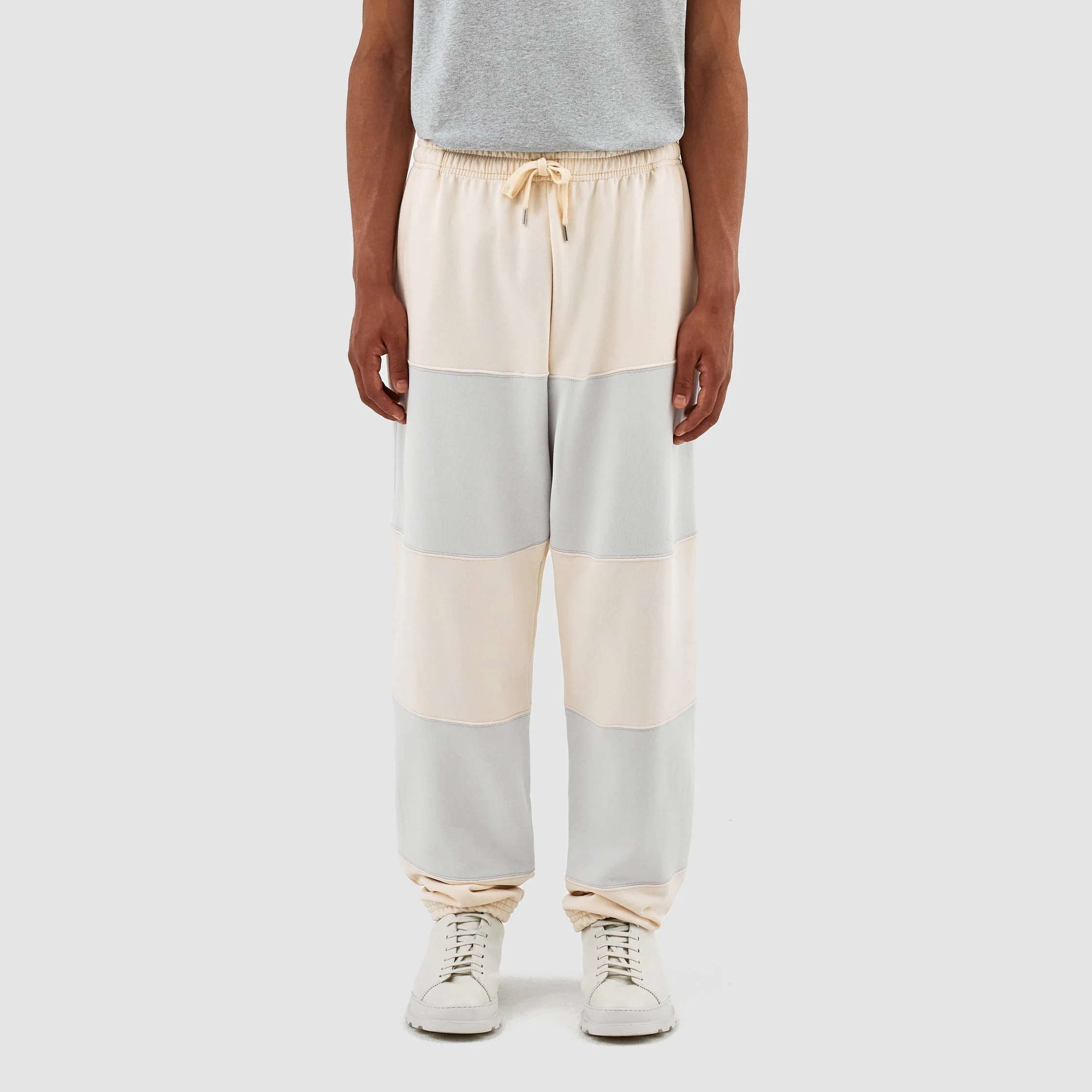 Pantalon à rayures Tristian - Crème/Gris clair