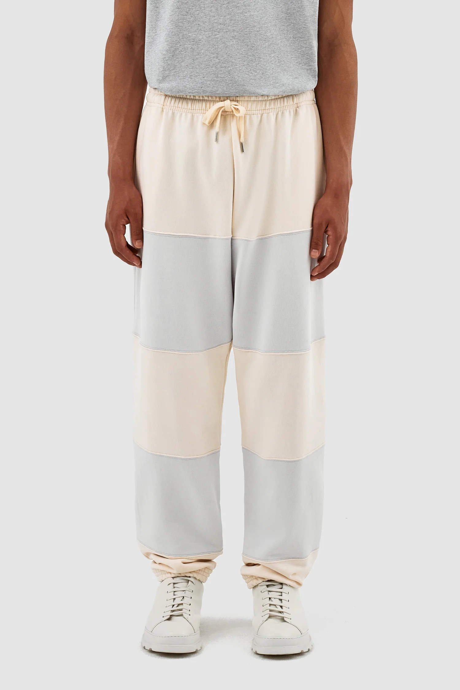 Pantalon à rayures Tristian - Crème/Gris clair - Image 2