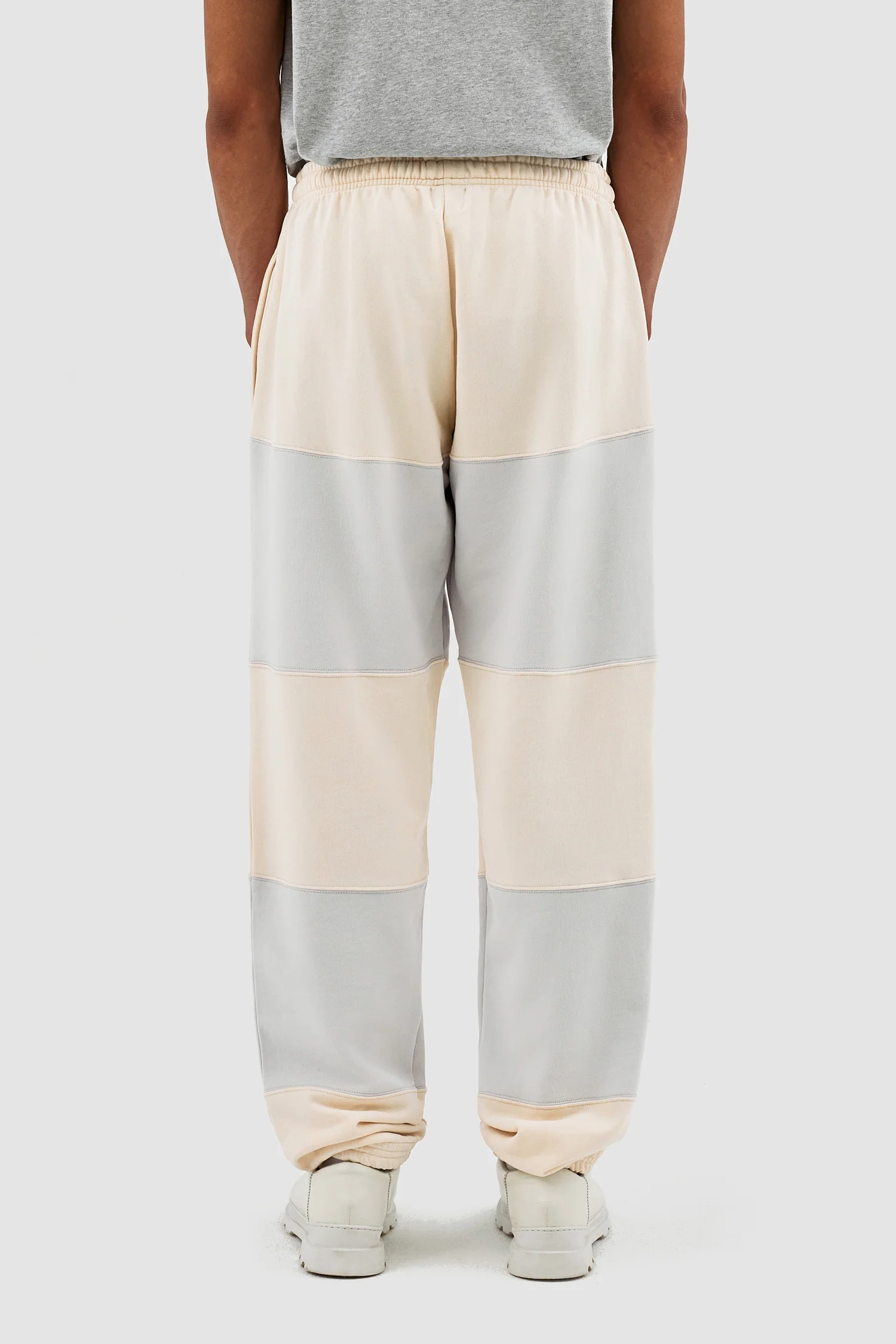 Pantalon à rayures Tristian - Crème/Gris clair - Image 3