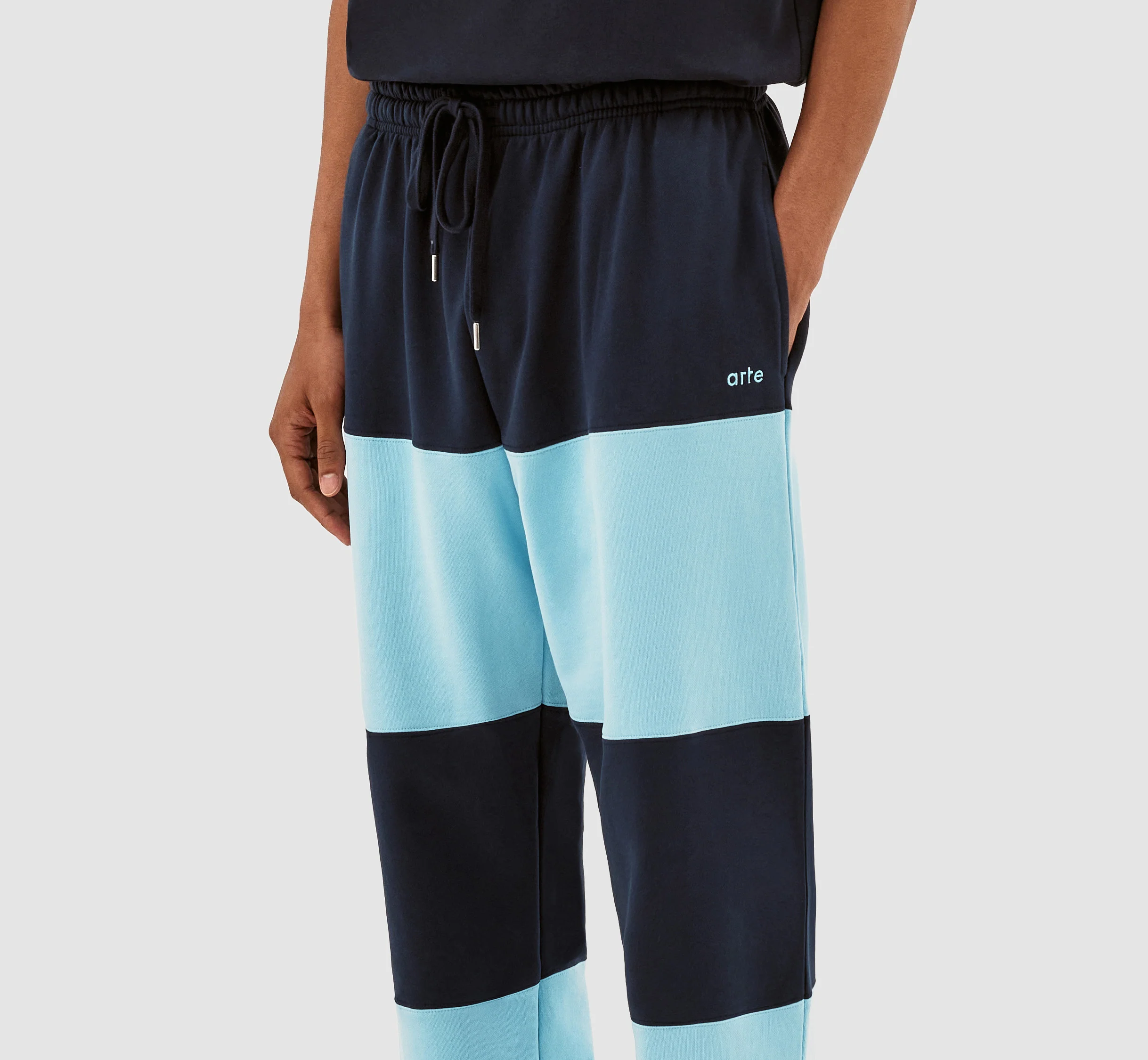 Pantalon à rayures Tristian - Marine/Bleu clair - Image 4