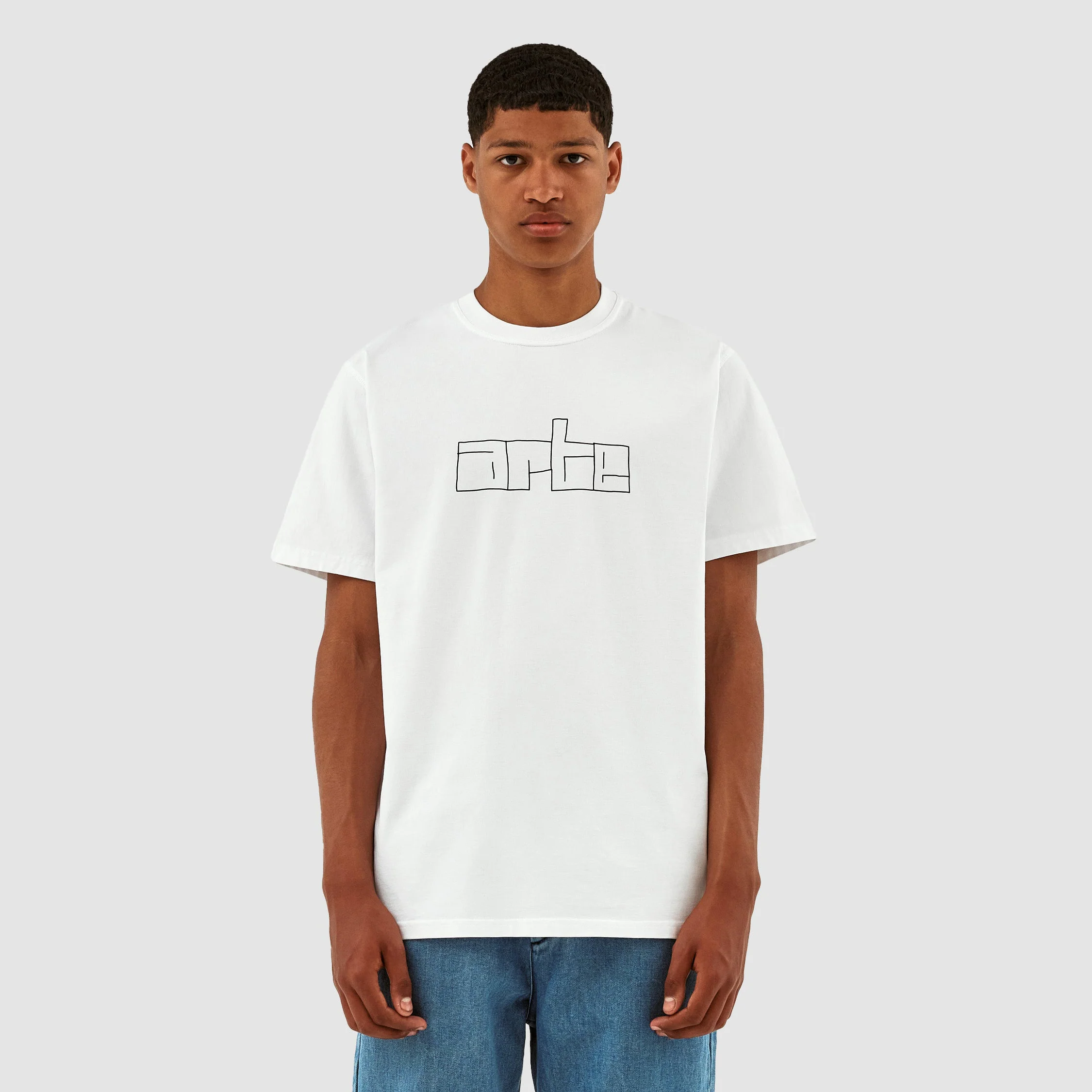 T-shirt avec logo en bloc Turner - Blanc
