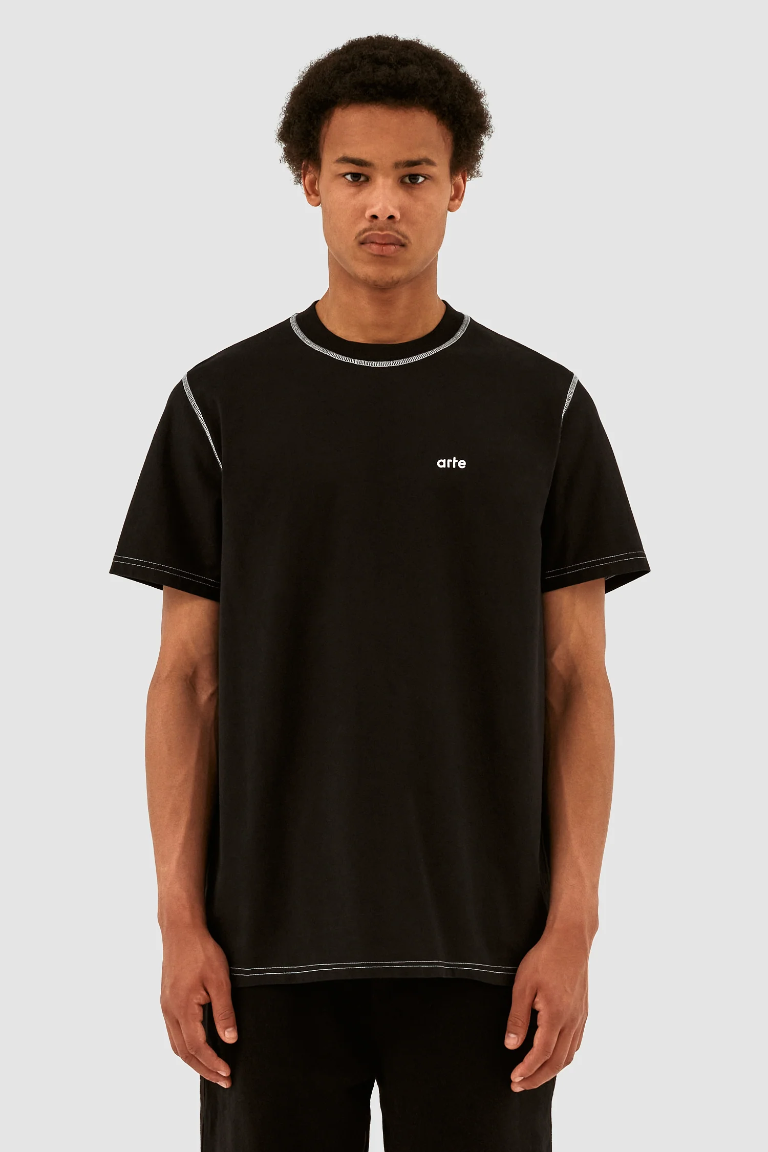 T-shirt contrasté Turner - Noir - Image 2