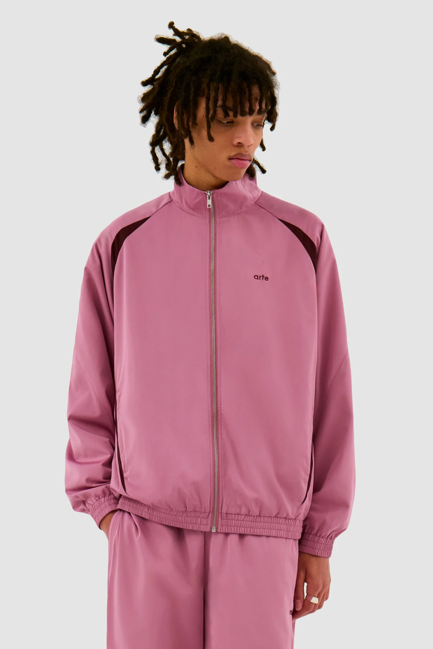 Veste de survêtement bicolore - Rose - Image 2