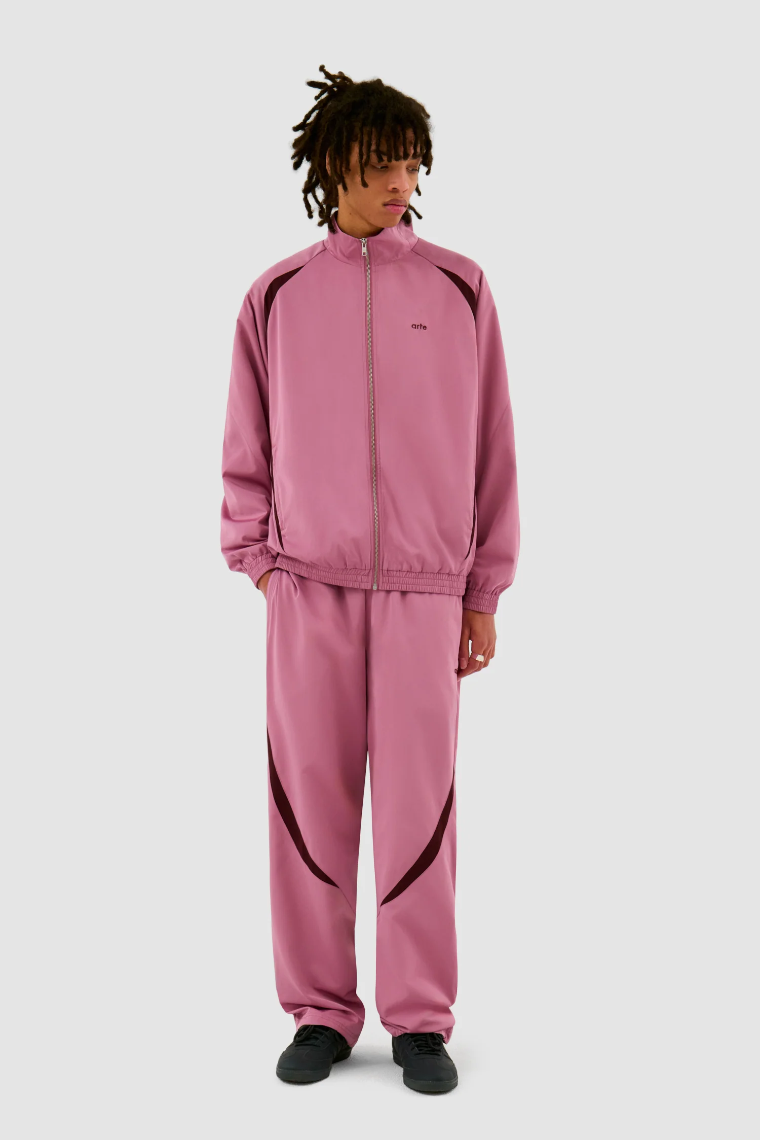 Veste de survêtement bicolore - Rose - Image 4