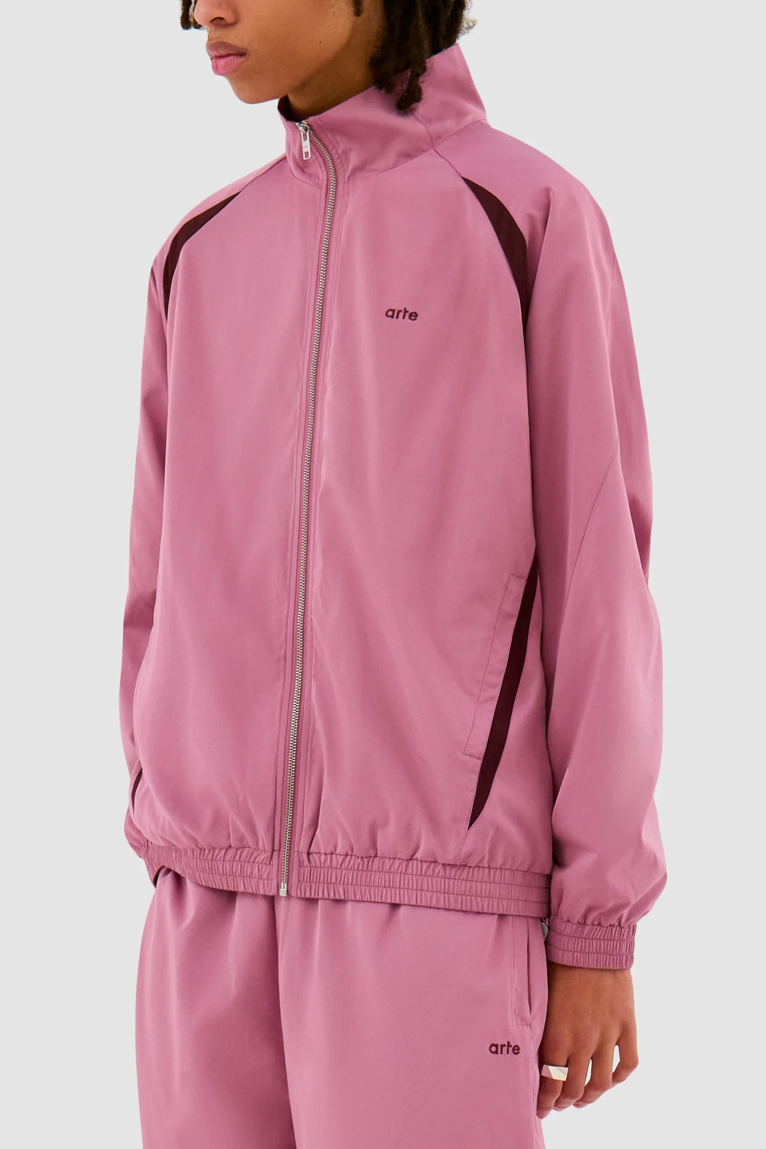 Veste de survêtement bicolore - Rose - Image 7
