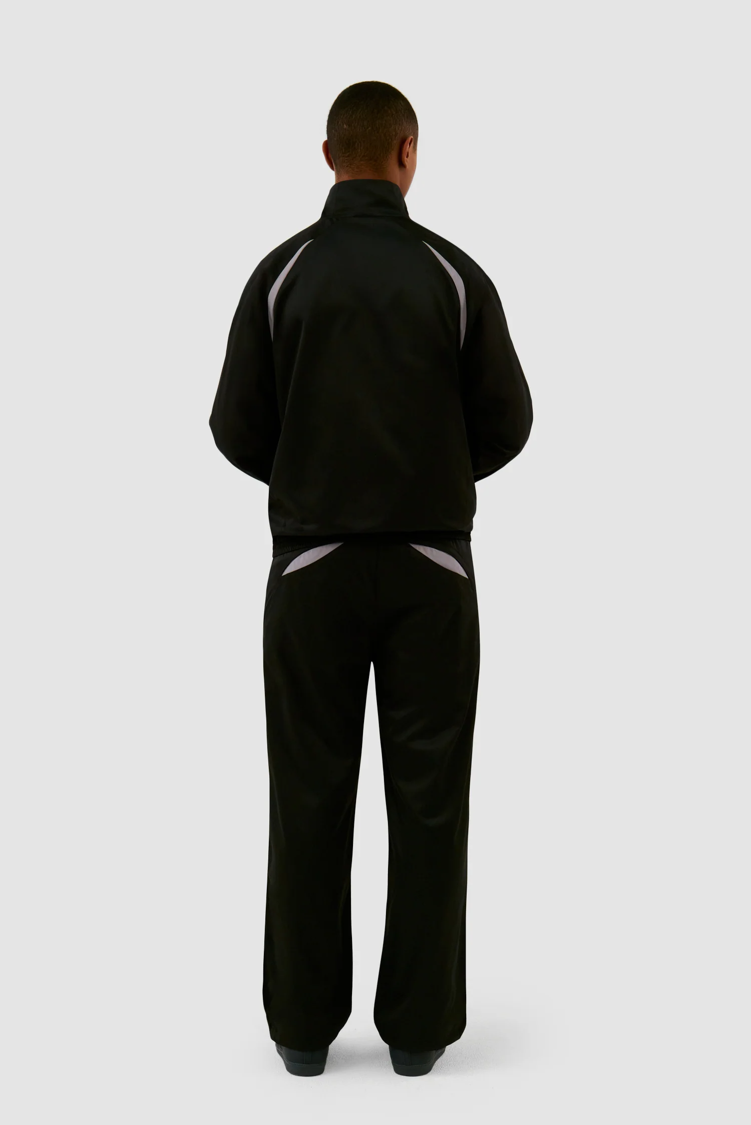 Pantalon de survêtement bicolore - Noir - Image 6