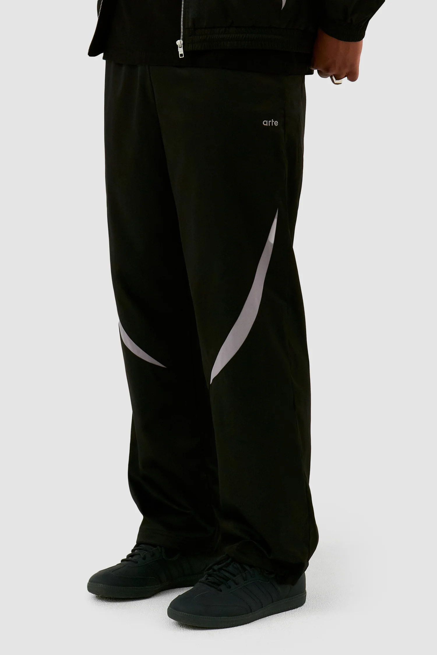 Pantalon de survêtement bicolore - Noir - Image 7