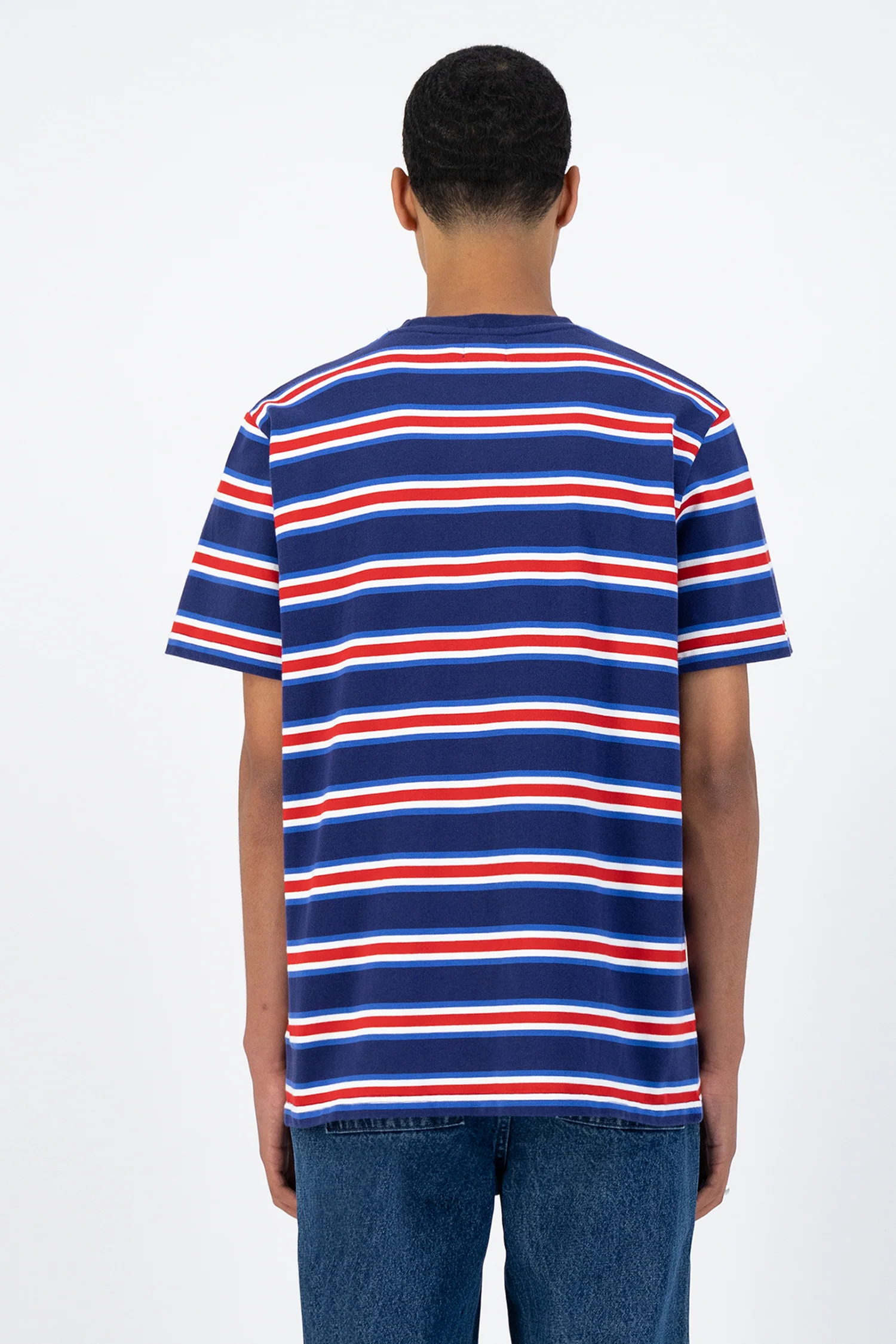 T-shirt à rayures Tzara - Marine/Rouge - Image 3