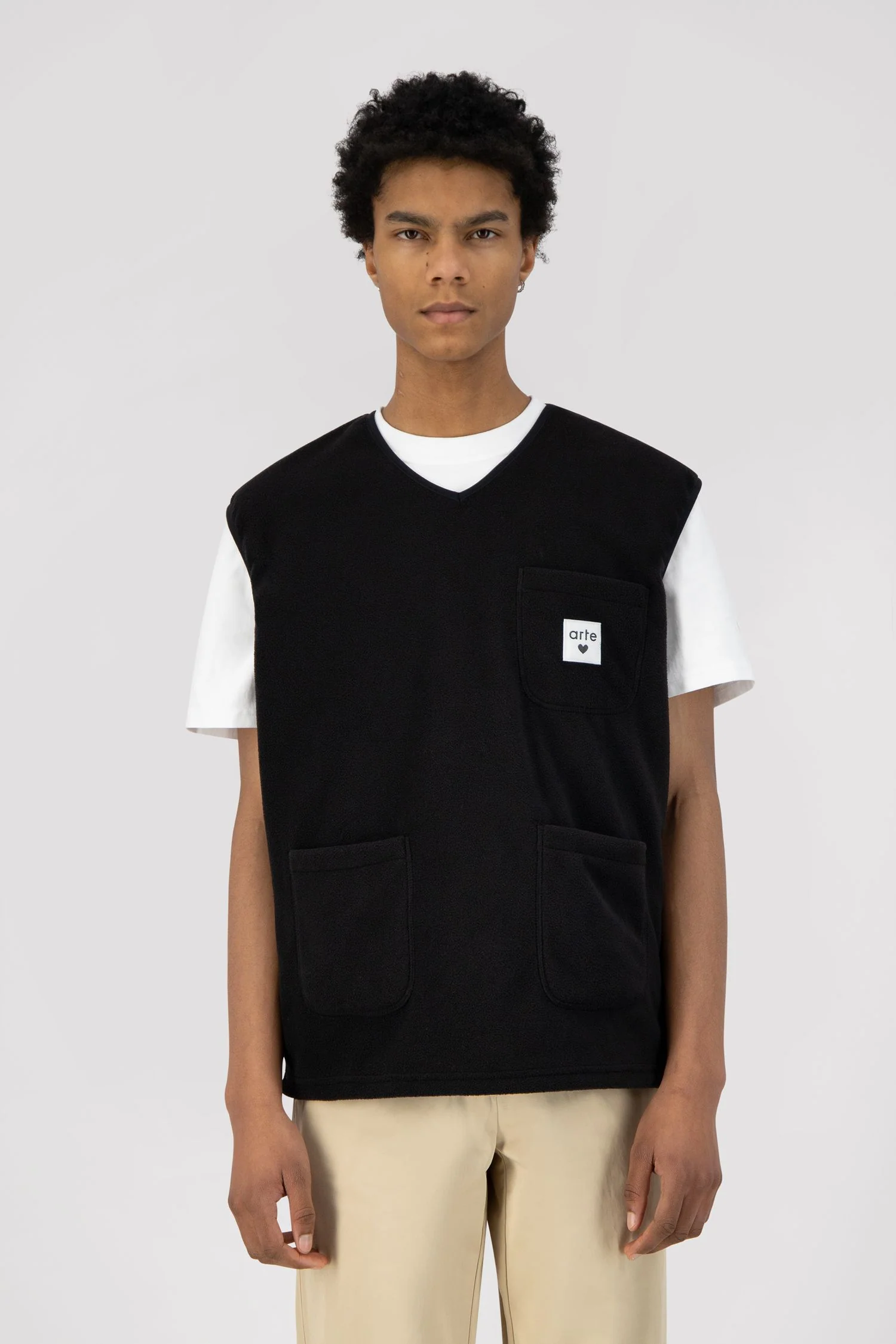 Gilet en tricot Victor - Noir - Image 2
