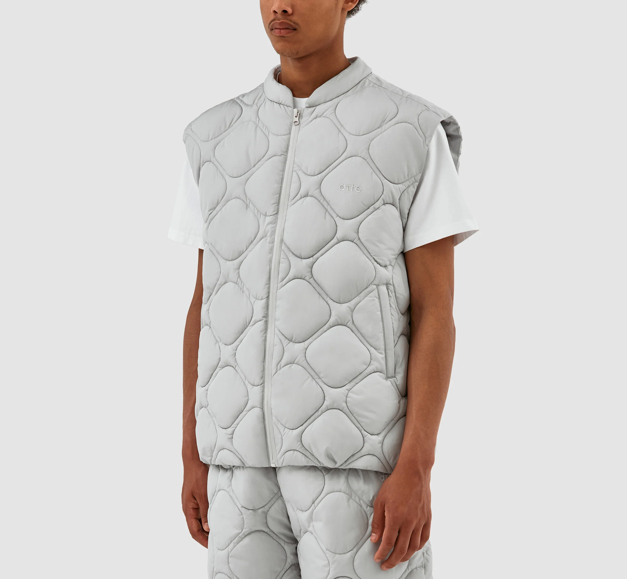 Gilet matelassé Vince - Gris clair - Image 4