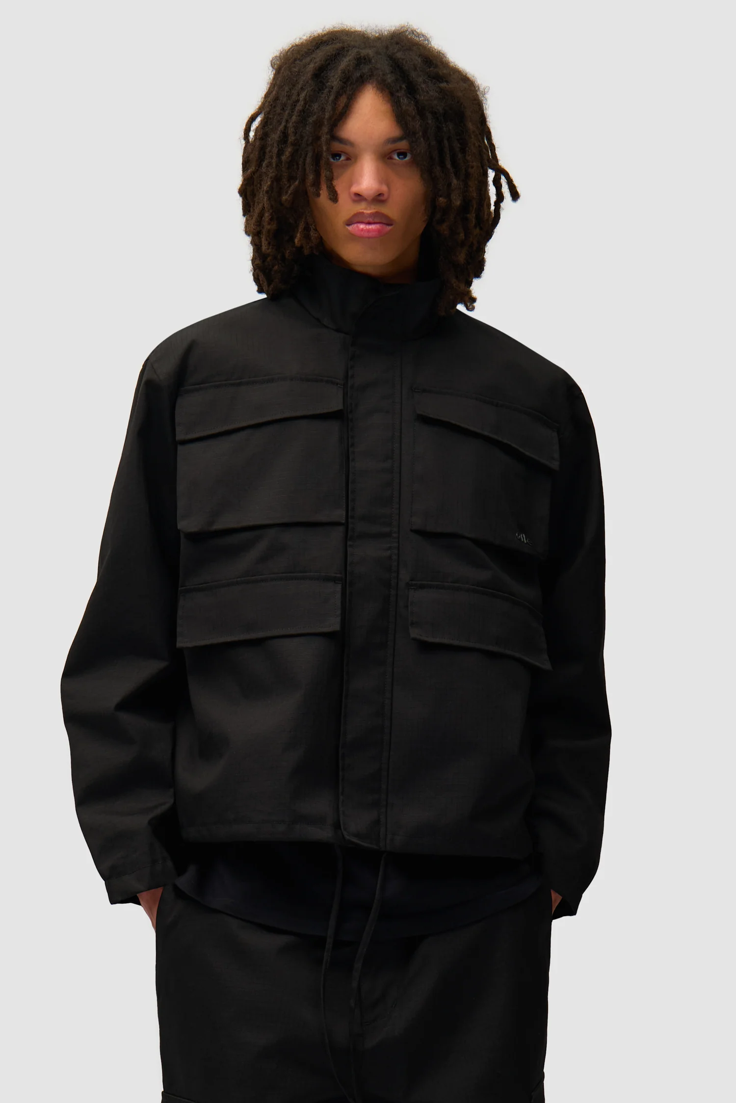 Veste Ripstop cirée - Noir - Image 2