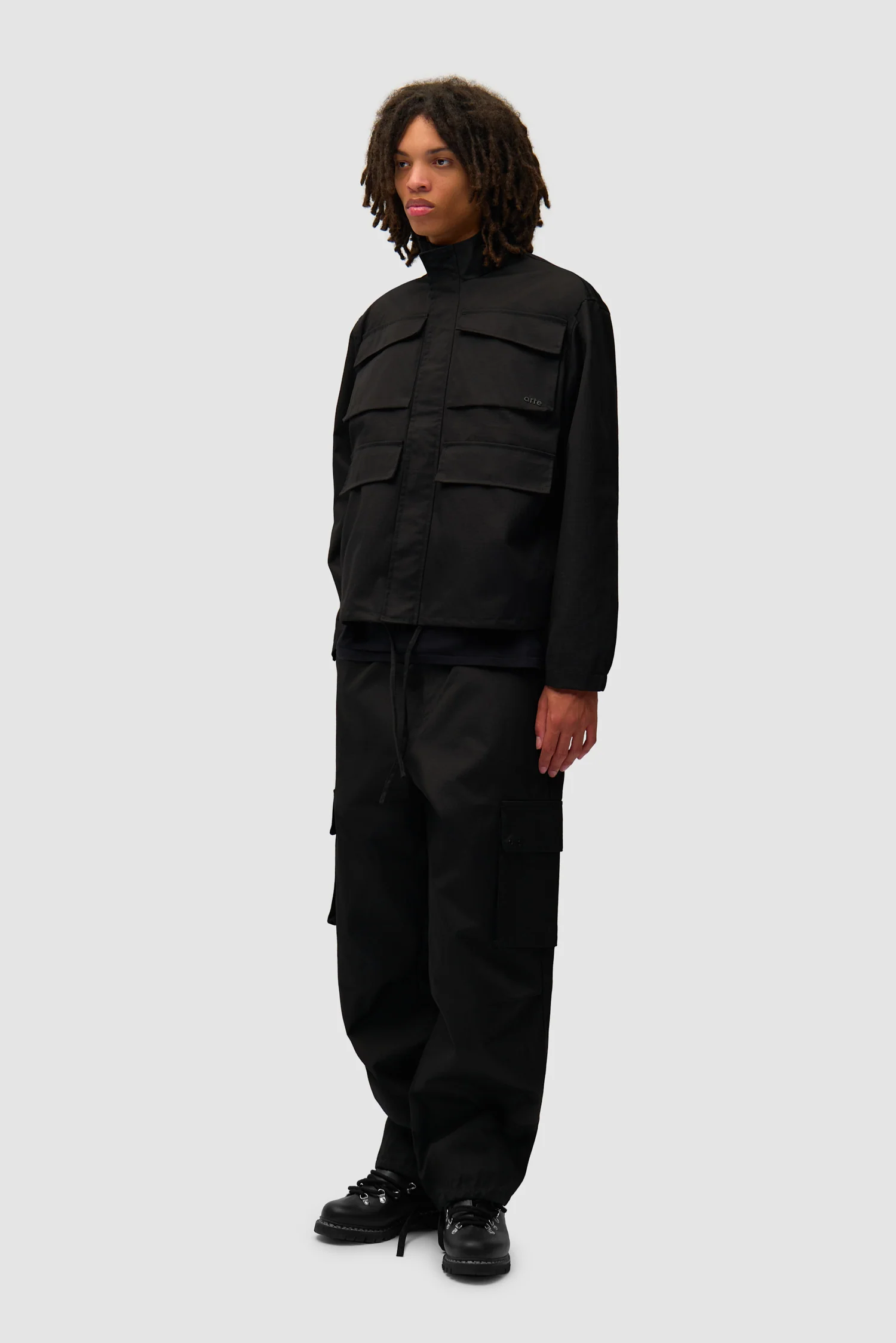 Veste Ripstop cirée - Noir - Image 4