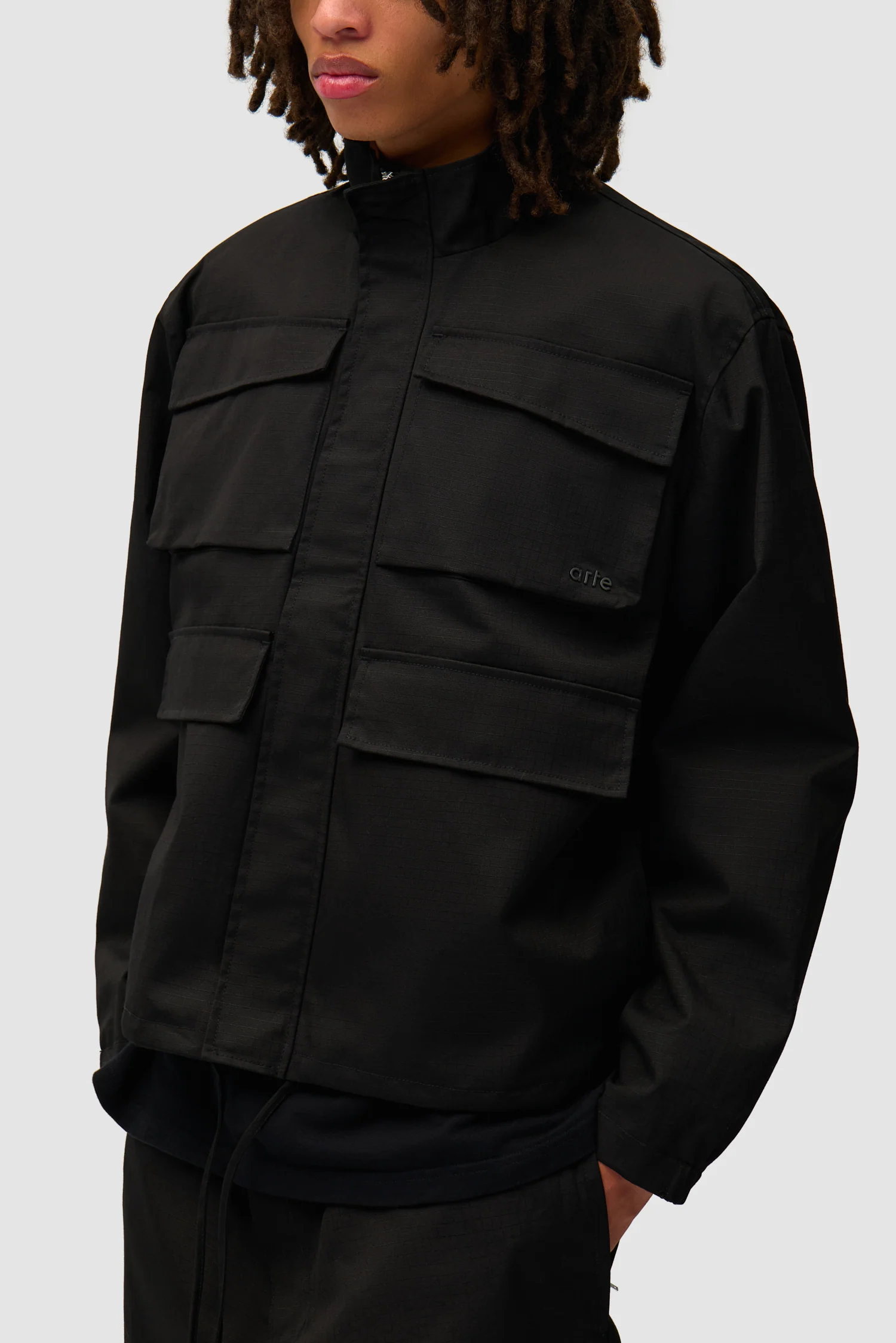 Veste Ripstop cirée - Noir - Image 7